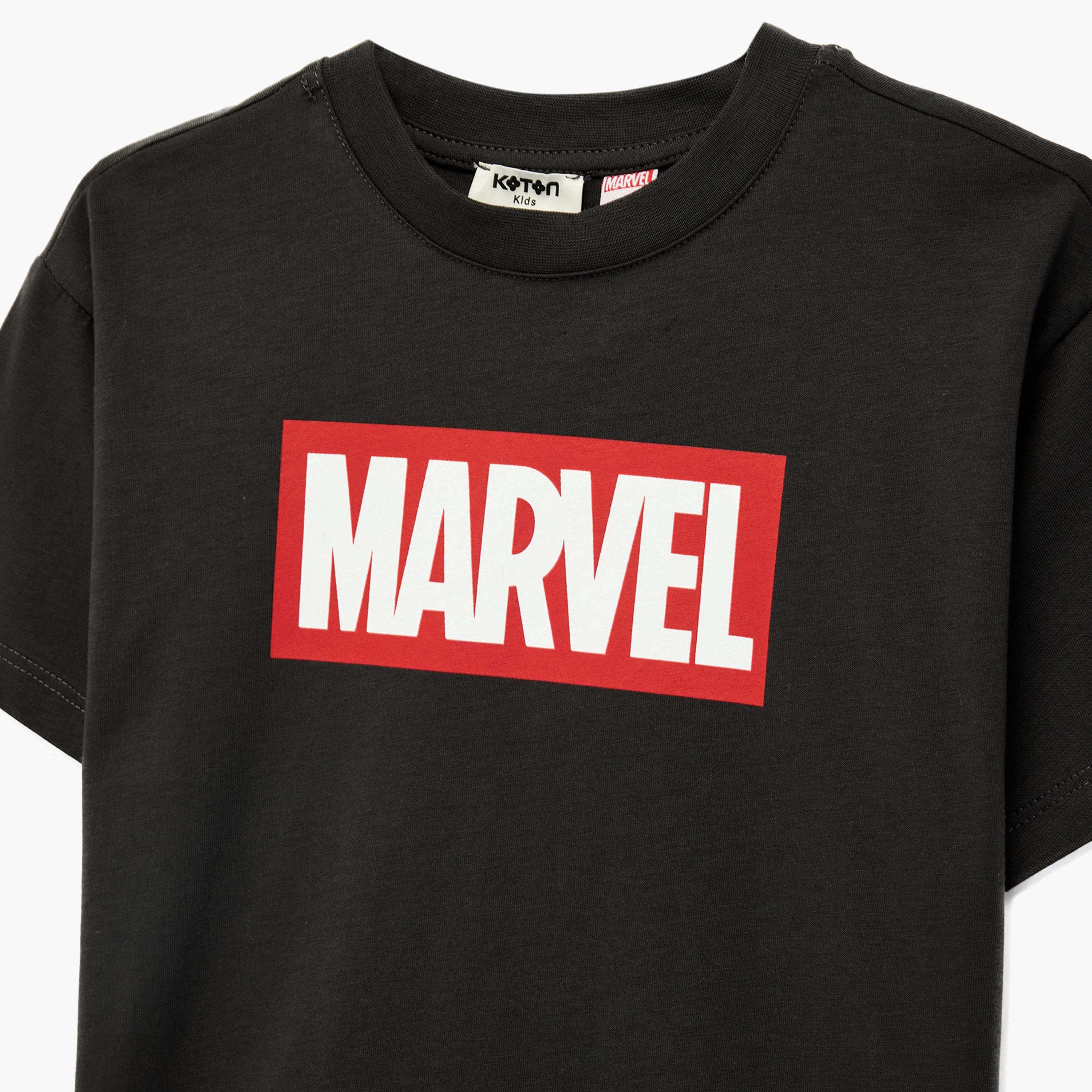 تي شيرت "مارفل غرافيك" بأكمام قصيرة من كوتون-boys-clothing-tshirtsandpolos-image-3