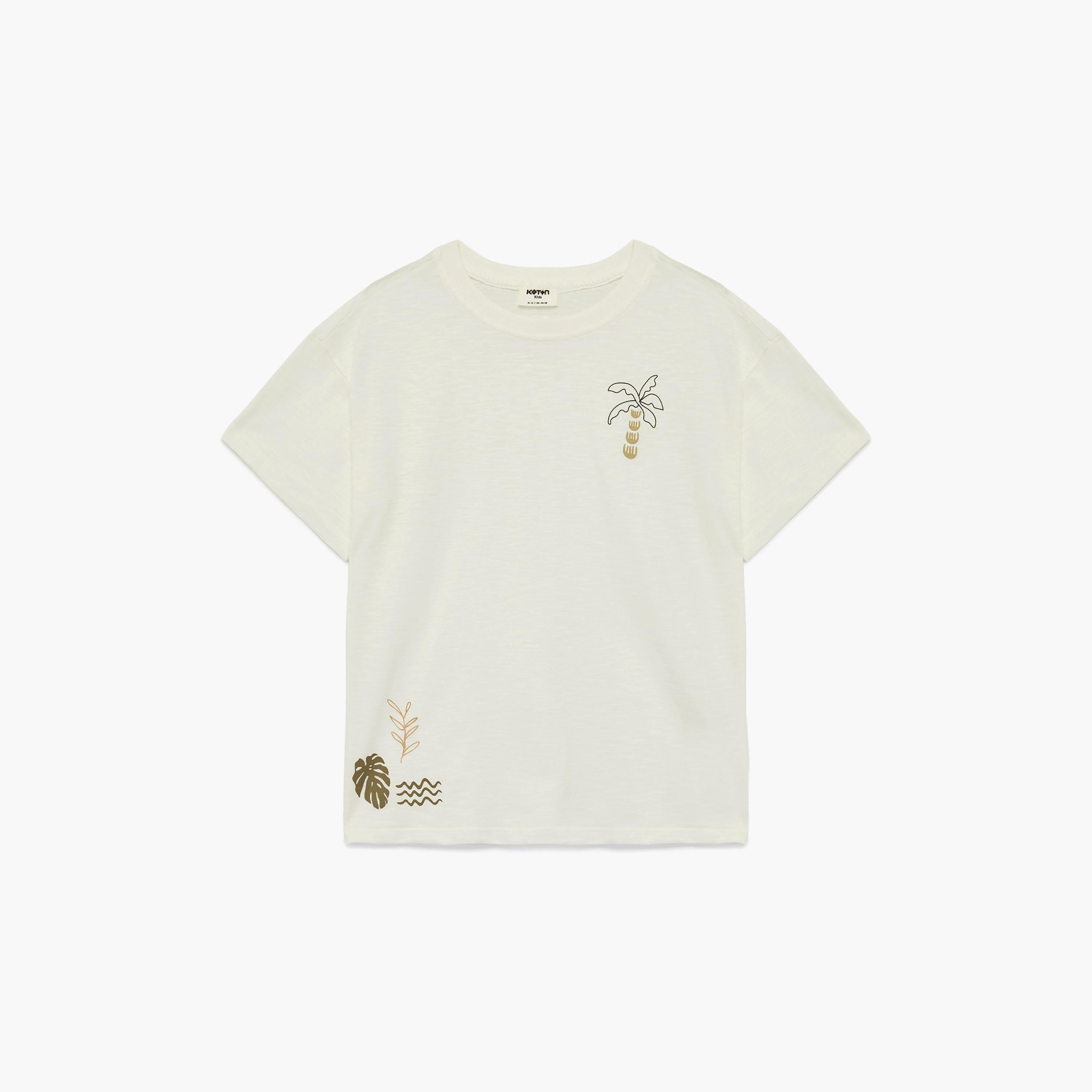 تي شيرت بطبعة شجر بأكمام قصيرة من كوتون-boys-clothing-tshirtsandpolos-image-1