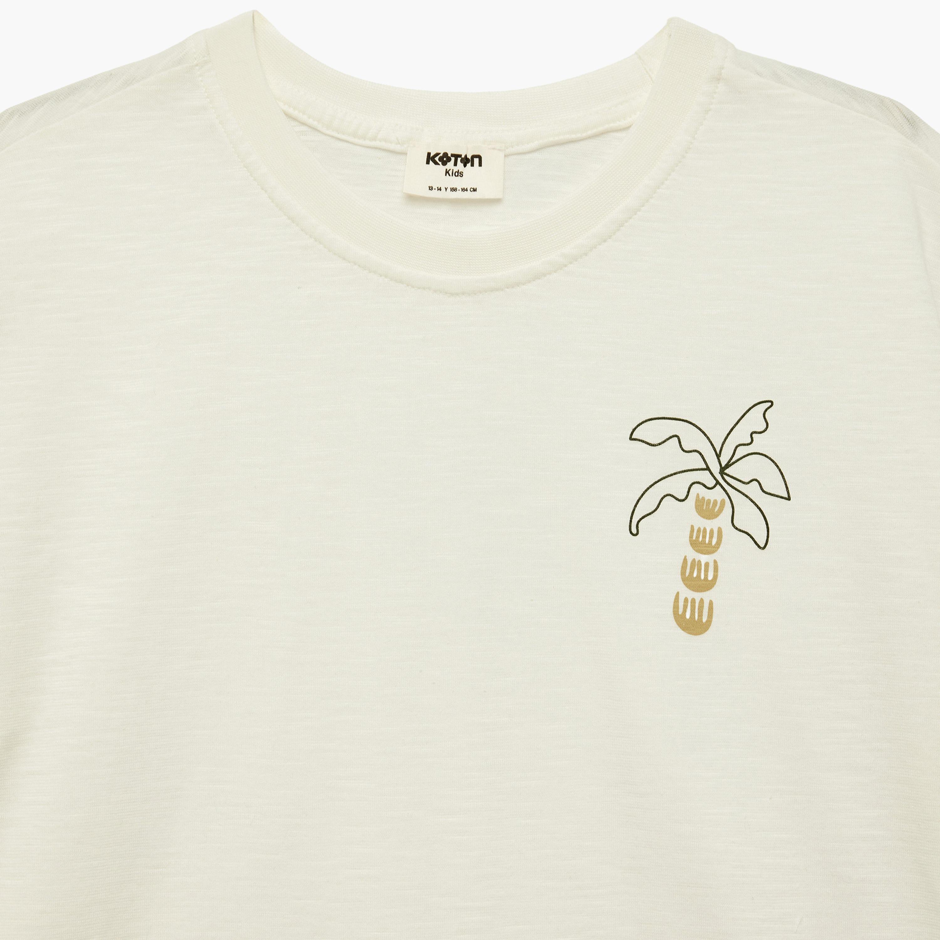 تي شيرت بطبعة شجر بأكمام قصيرة من كوتون-boys-clothing-tshirtsandpolos-image-3
