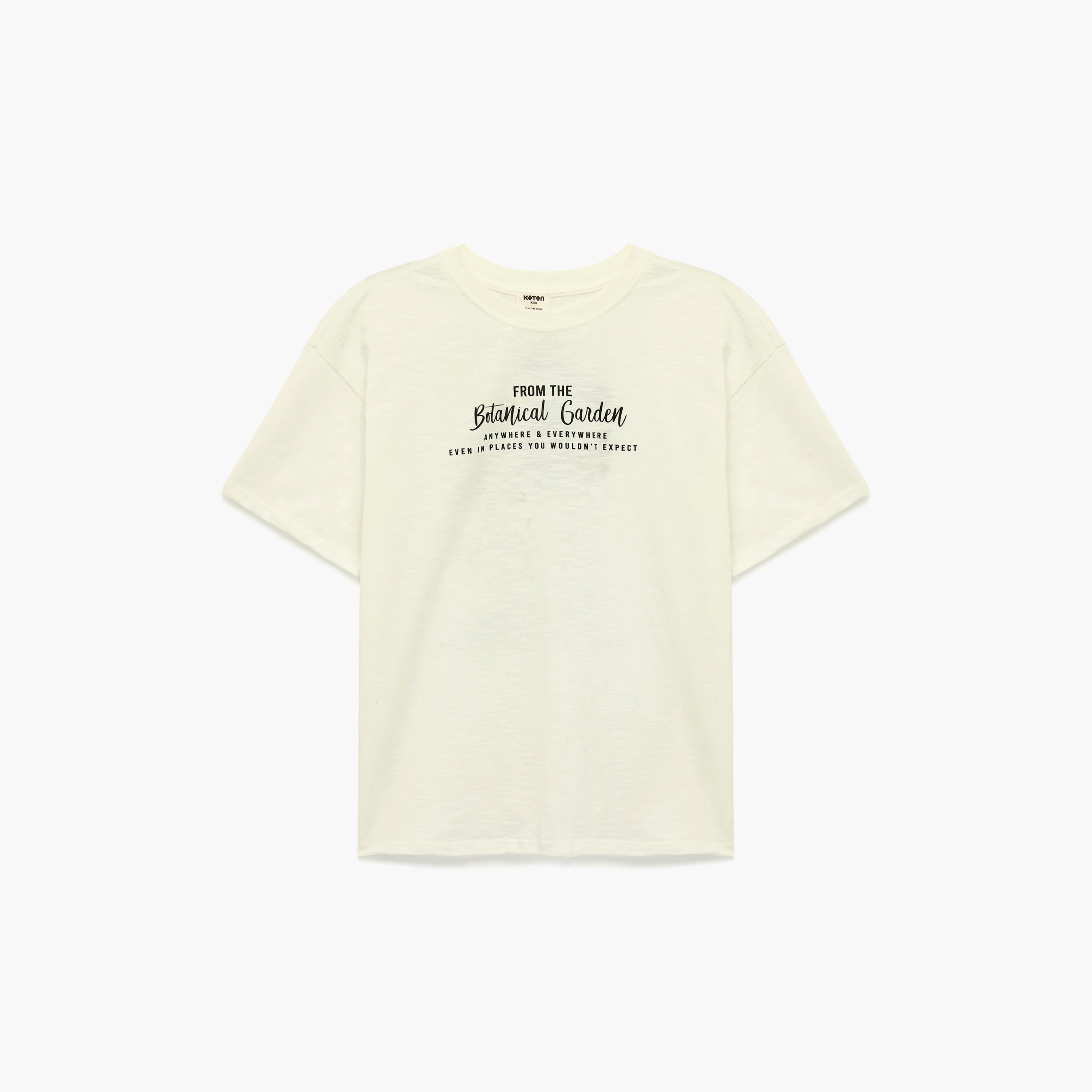تي شيرت مطبوع بأكمام قصيرة وقصة "أوفرسايزد" من كوتون-boys-clothing-tshirtsandpolos-image-1