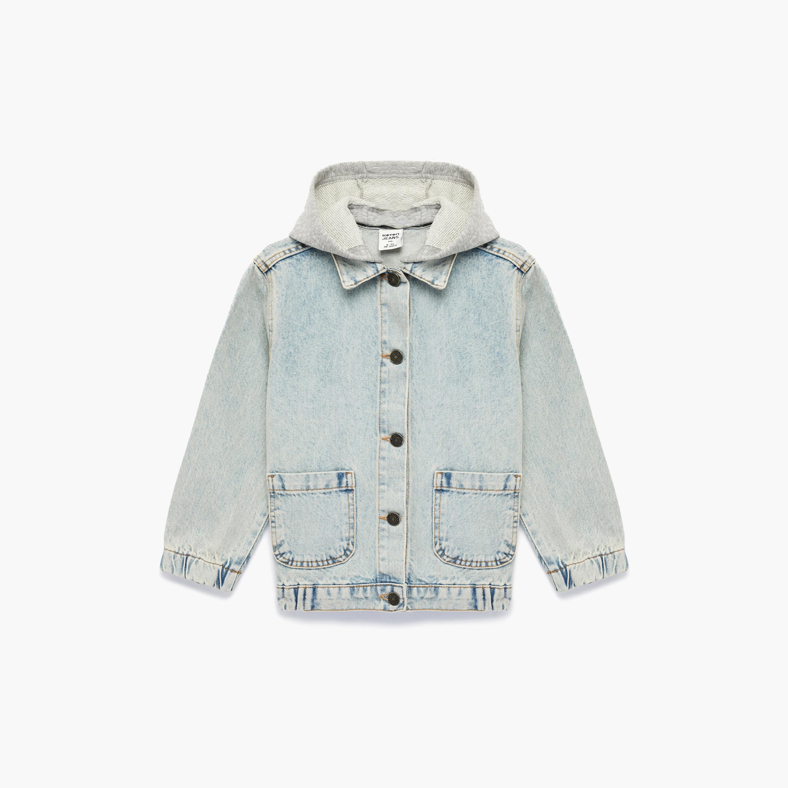 Koton Long Sleeves Oversized Hooded Jacket-boys-clothing-jacketsandcoats-image-1