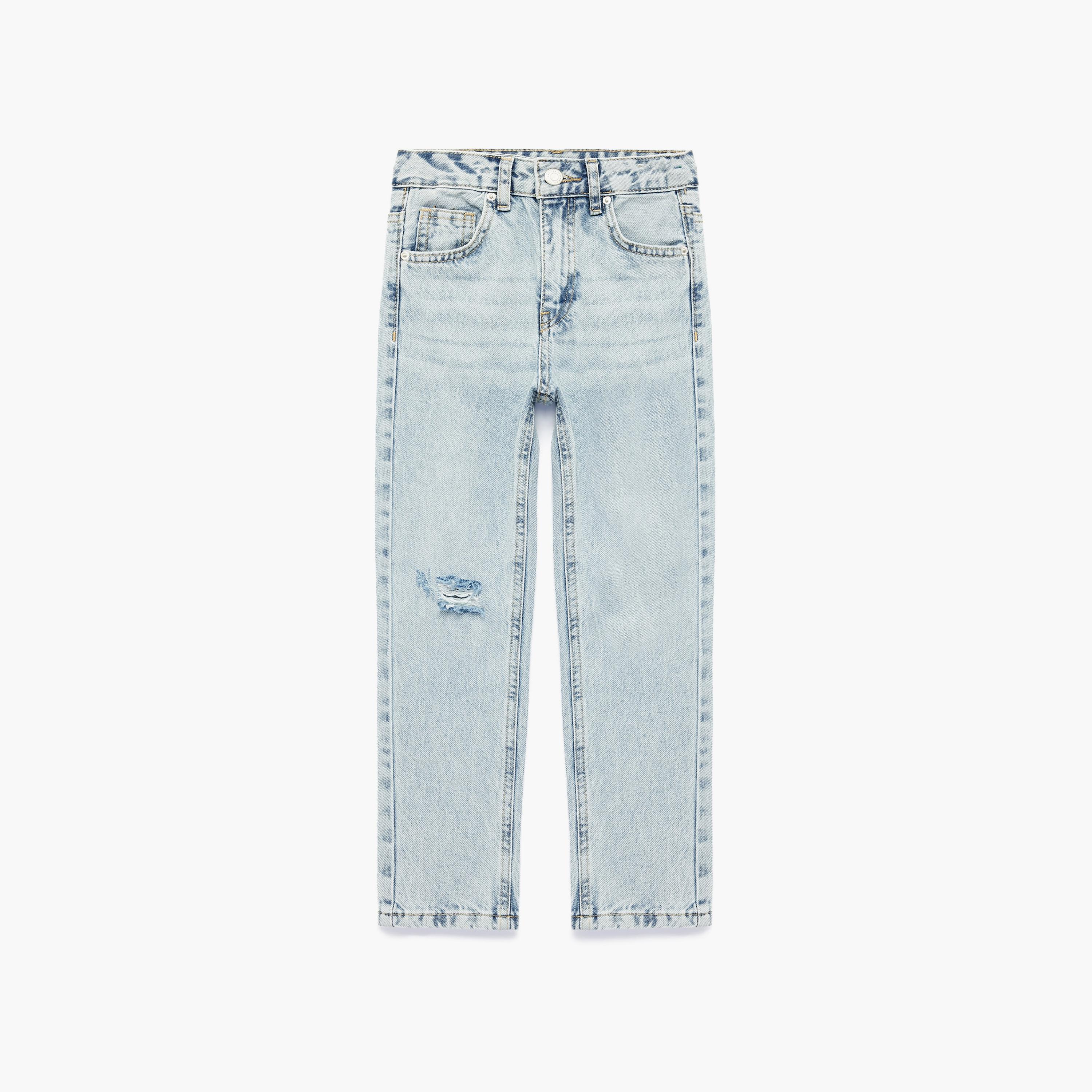 بنطلون جينز بخصر مطاطي قابل للتعديل من كوتون-boys-clothing-bottoms-jeans-image-1