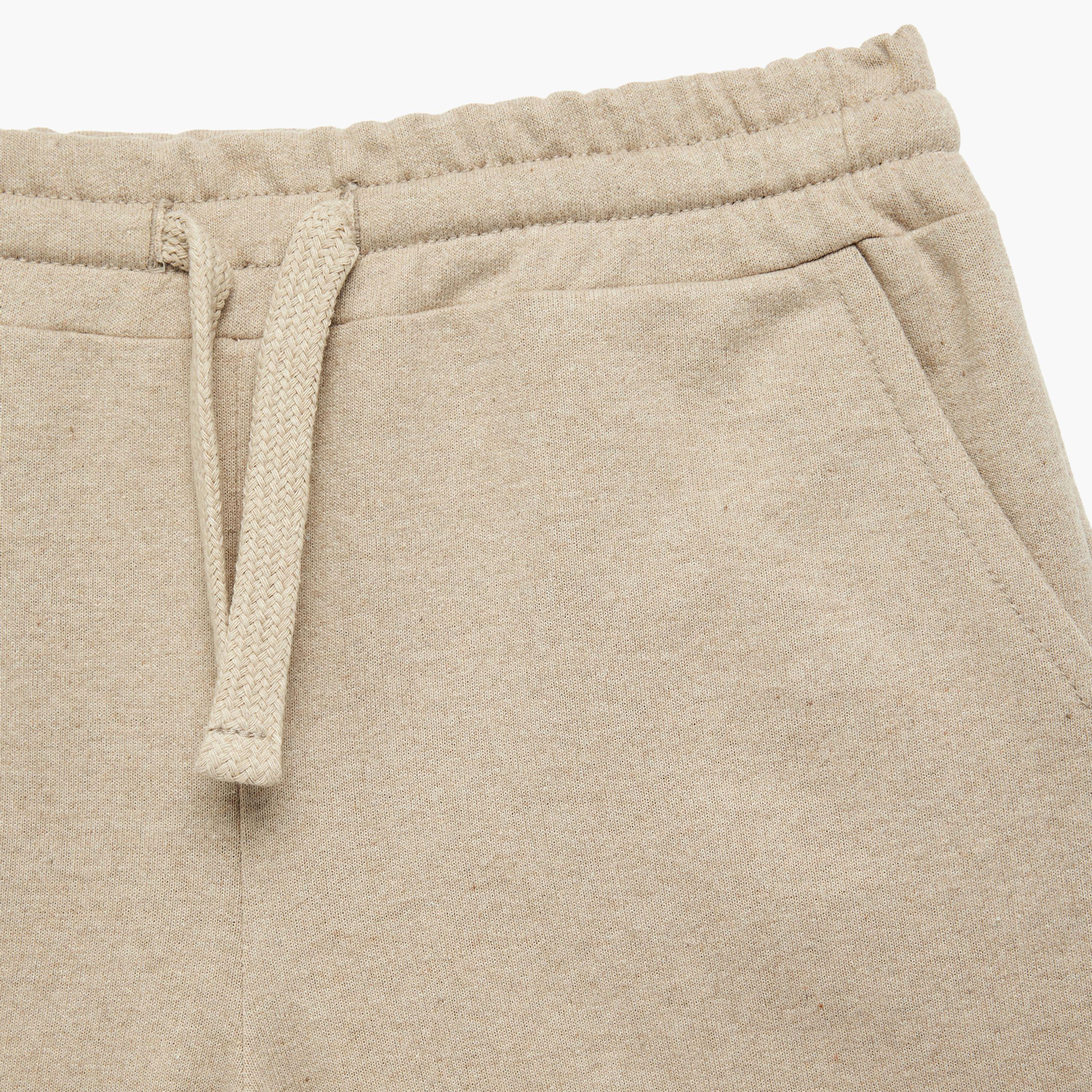 Koton Pocketed Drawstring Cotton Blended Basic Shorts-boys-clothing-bottoms-shorts-image-3