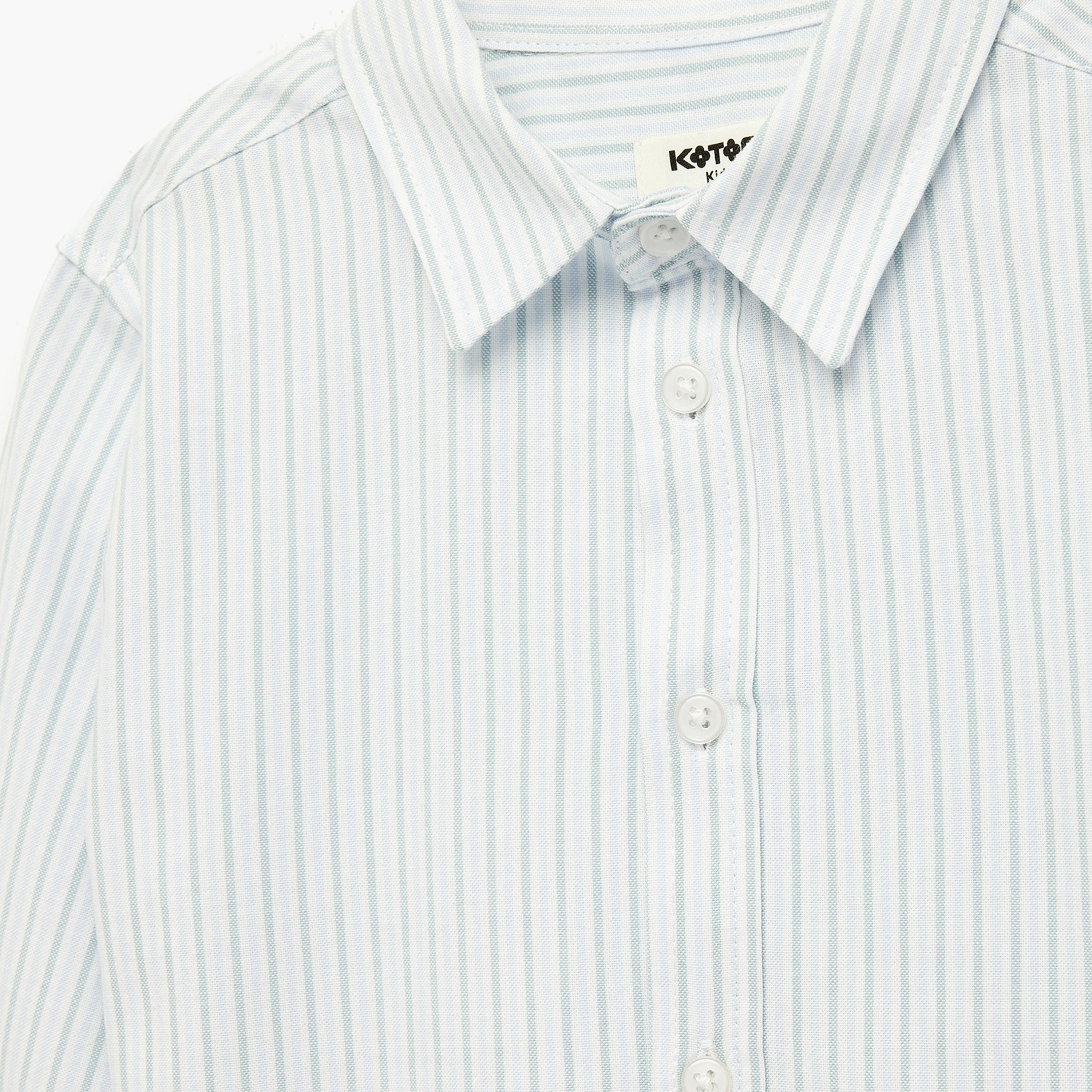 قميص قطن مخطط بأكمام طويلة من كوتون-boys-clothing-shirts-image-3