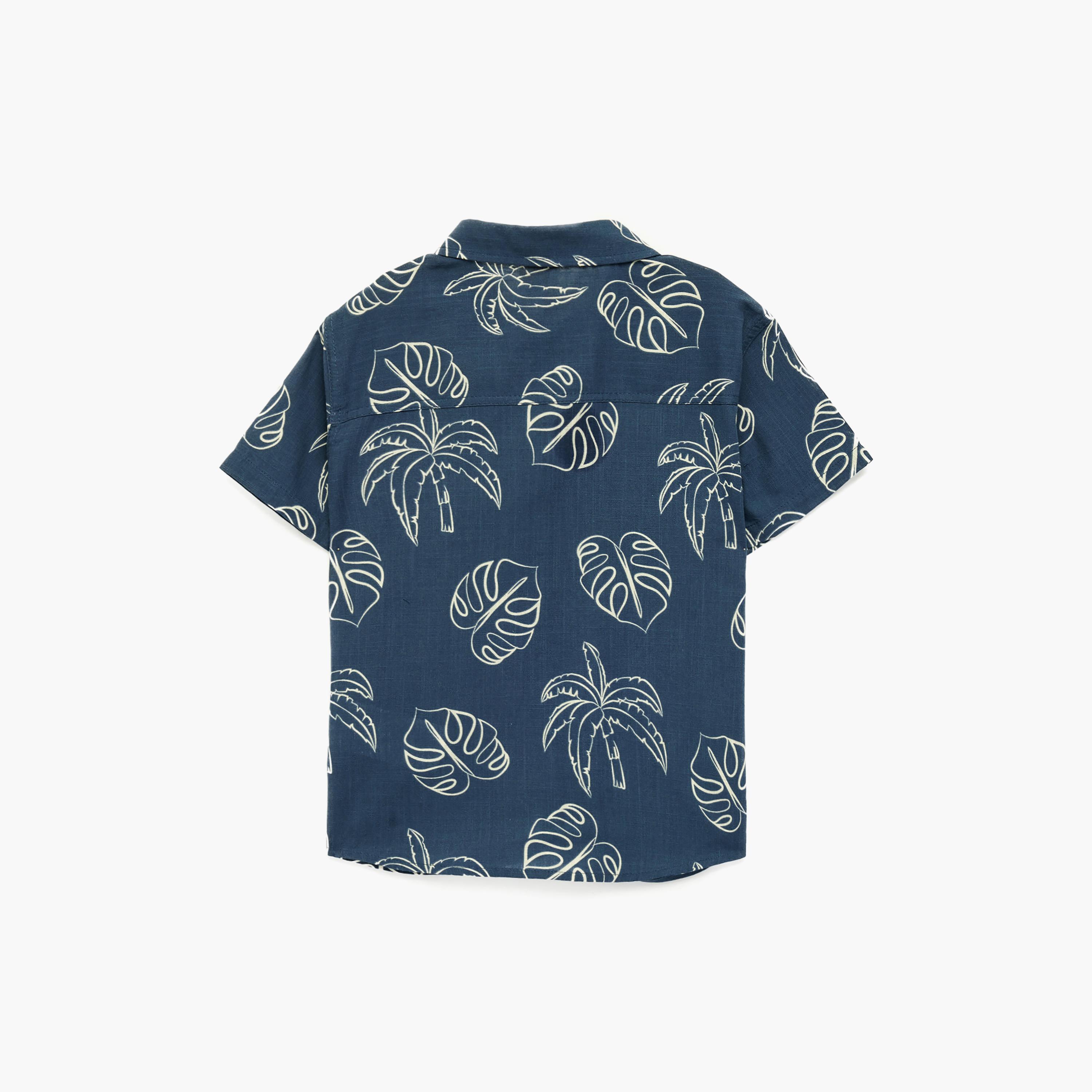 قميص قطن مطبوع بأكمام قصيرة من كوتون-boys-clothing-shirts-image-2