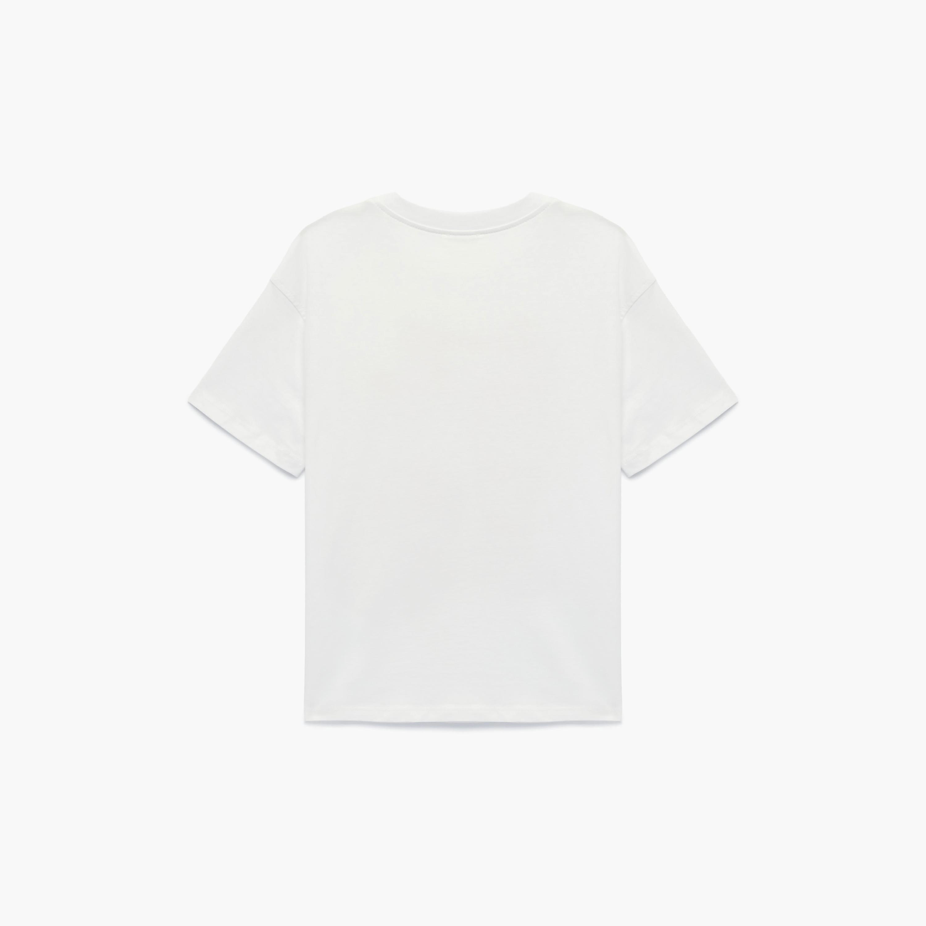 تي شيرت مطبوع بأكمام قصيرة من كوتون-girls-clothing-tshirts-image-2