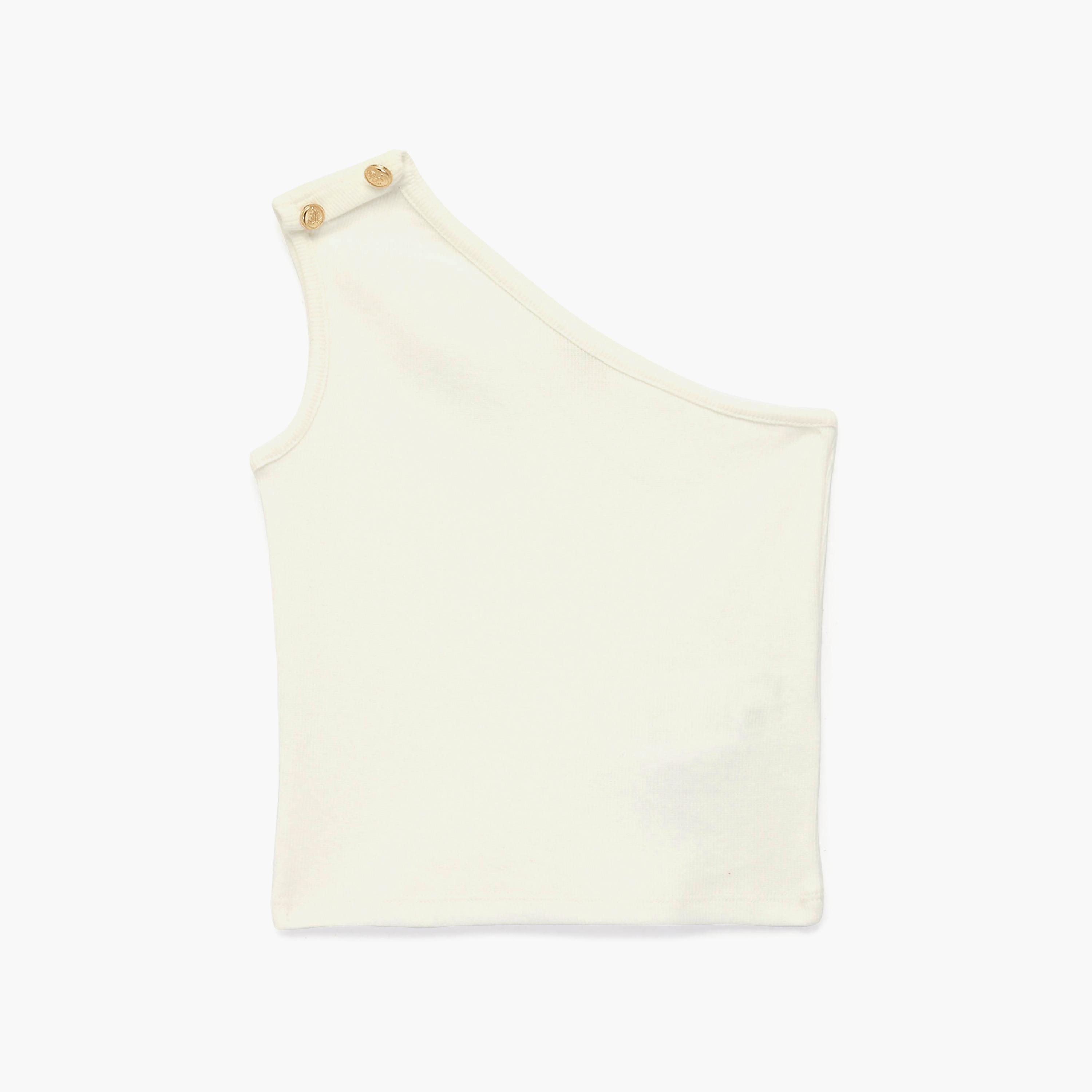Koton Solid Sleeveless One Shoulder Top-girls-clothing-blousesandshirts-image-1