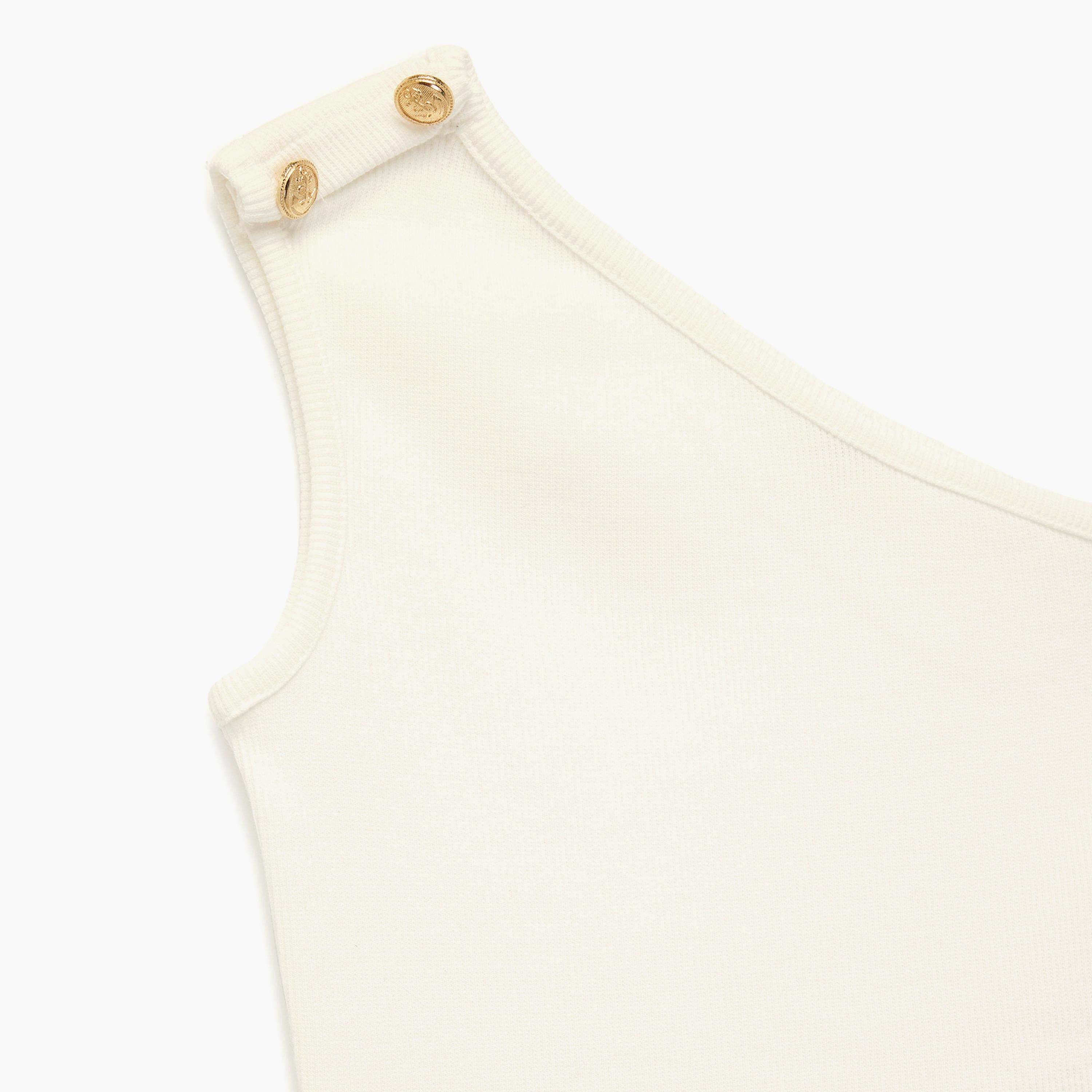 Koton Solid Sleeveless One Shoulder Top-girls-clothing-blousesandshirts-image-3