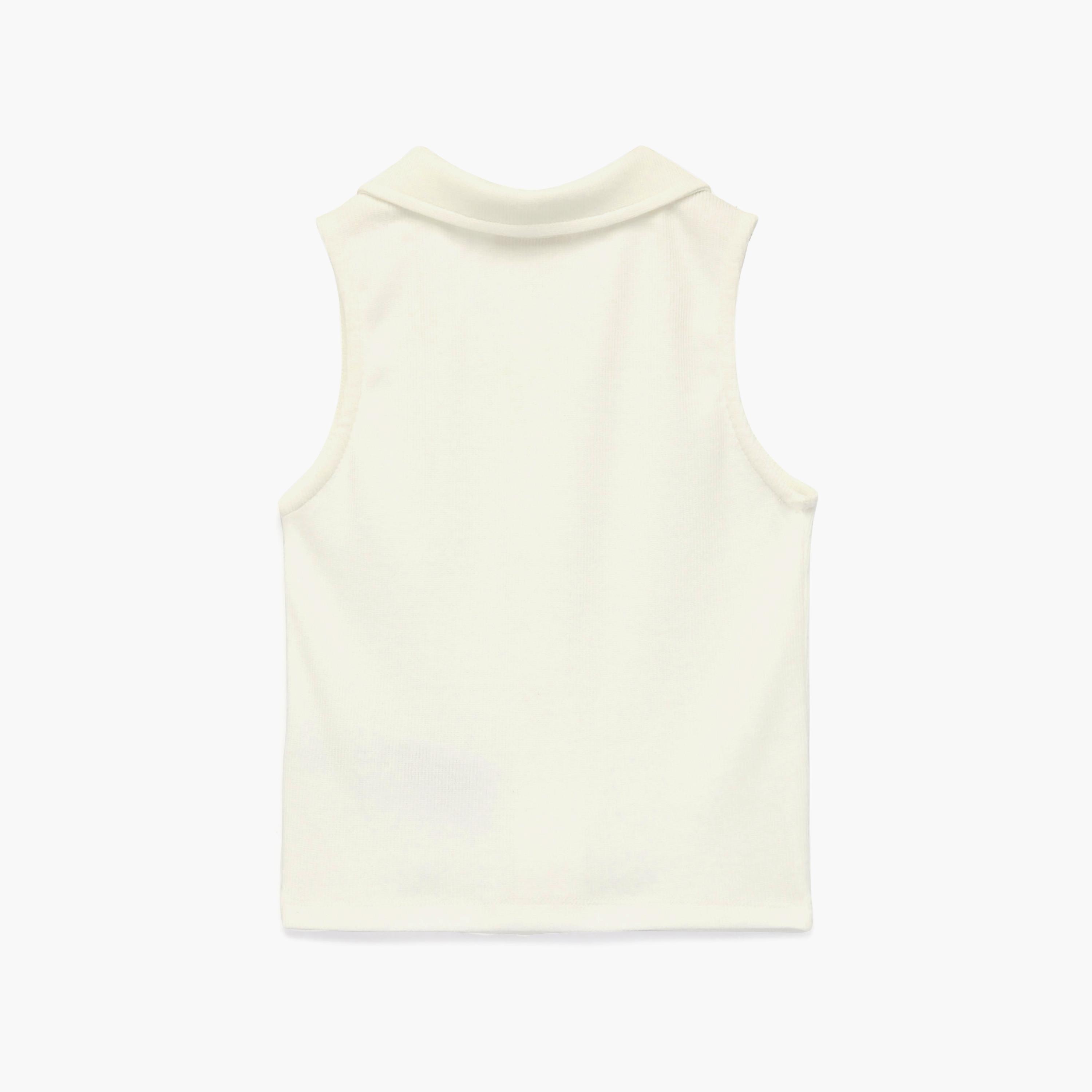 توب "كروب تانك" سادة بسحاب وبدون أكمام من كوتون-girls-clothing-blousesandshirts-image-2