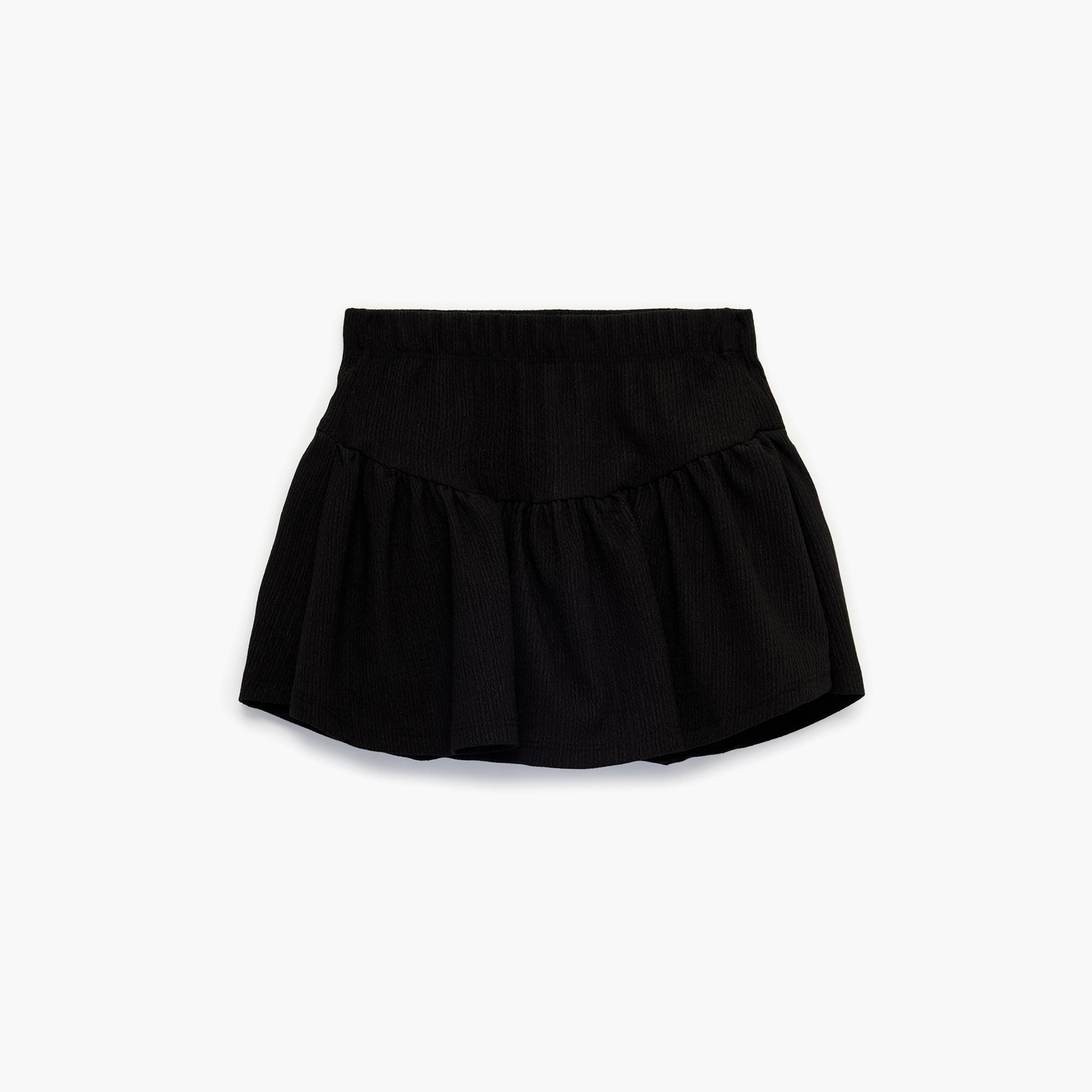تنورة بكشكشة "رافلد" تحت الركبة من كوتون-girls-clothing-bottoms-skirts-image-2