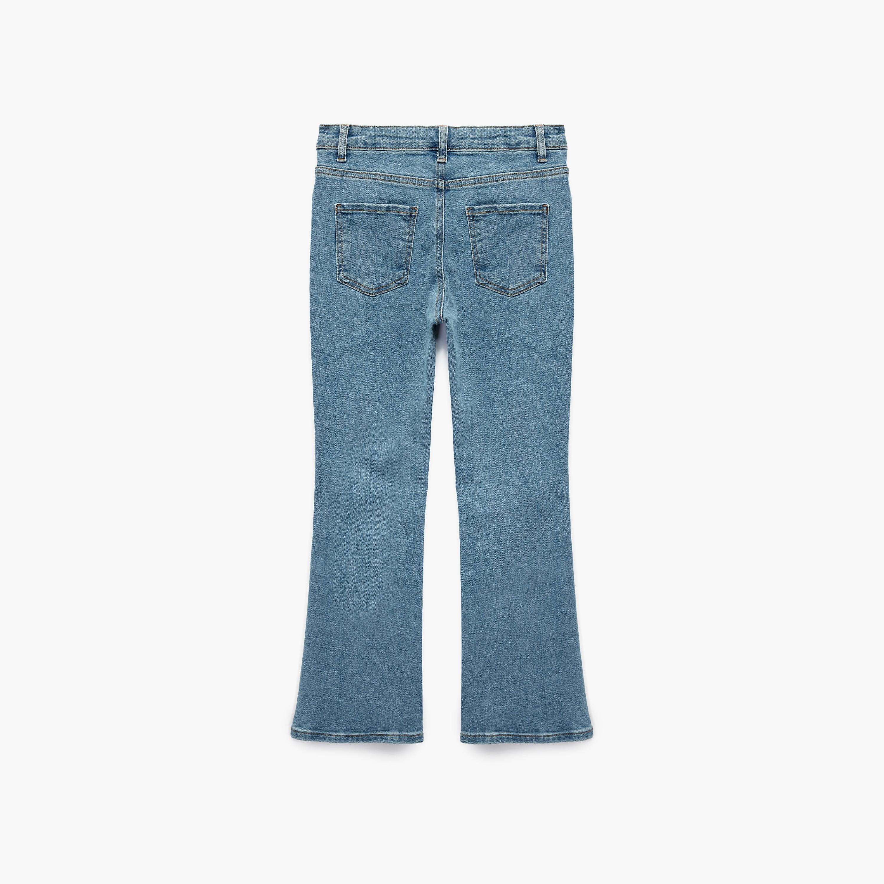 Koton Full Length Slim Fit Pocketed Flare Jeans-girls-clothing-bottoms-jeansandjeggings-image-2
