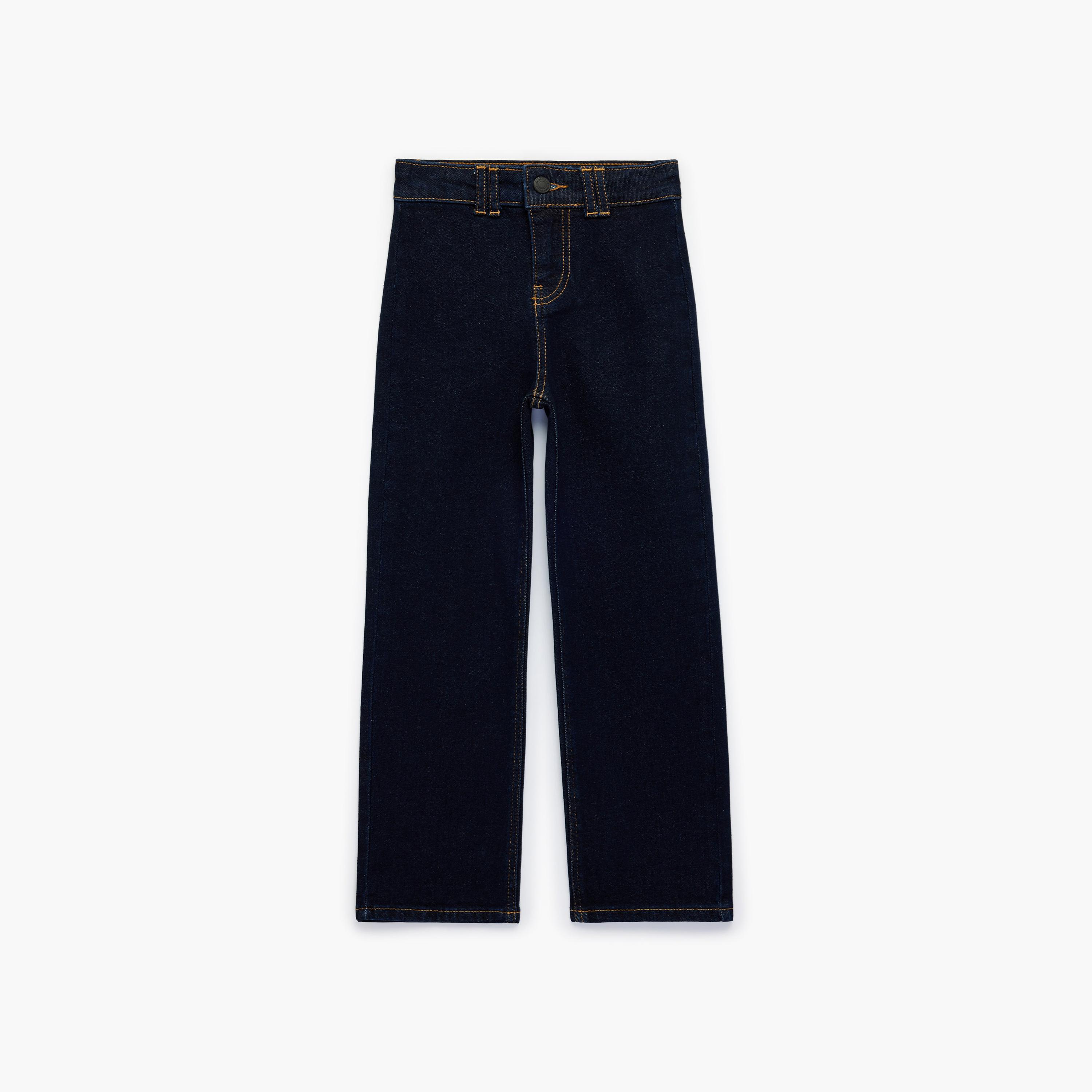 Koton Full Length Straight Fit Wide Leg Jeans-girls-clothing-bottoms-jeansandjeggings-image-1