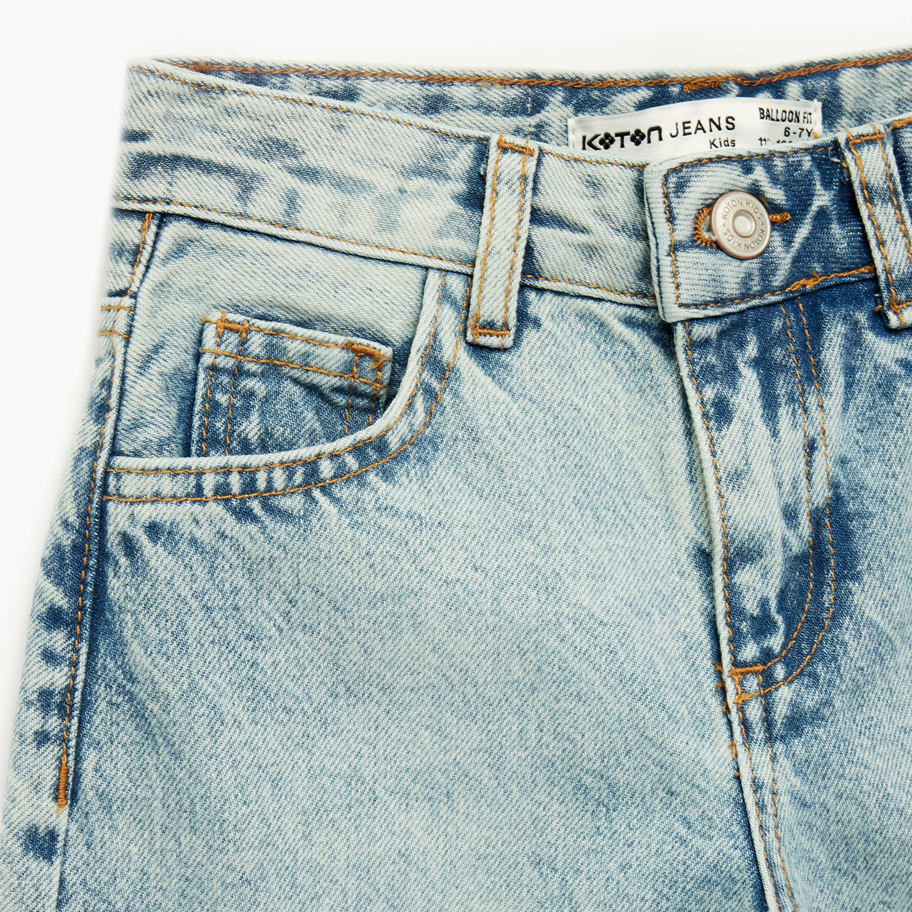 بنطلون جينز بقصة "بالون فيت" بطول كامل من كوتون-girls-clothing-bottoms-jeansandjeggings-image-3