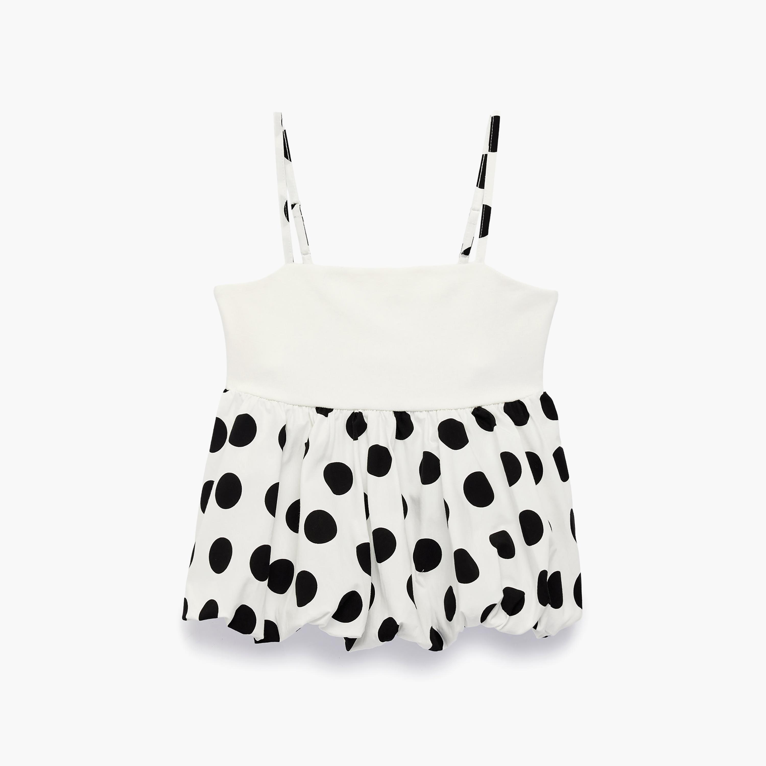 Koton Sleeveless Printed Polka Dot Top-girls-clothing-blousesandshirts-image-1