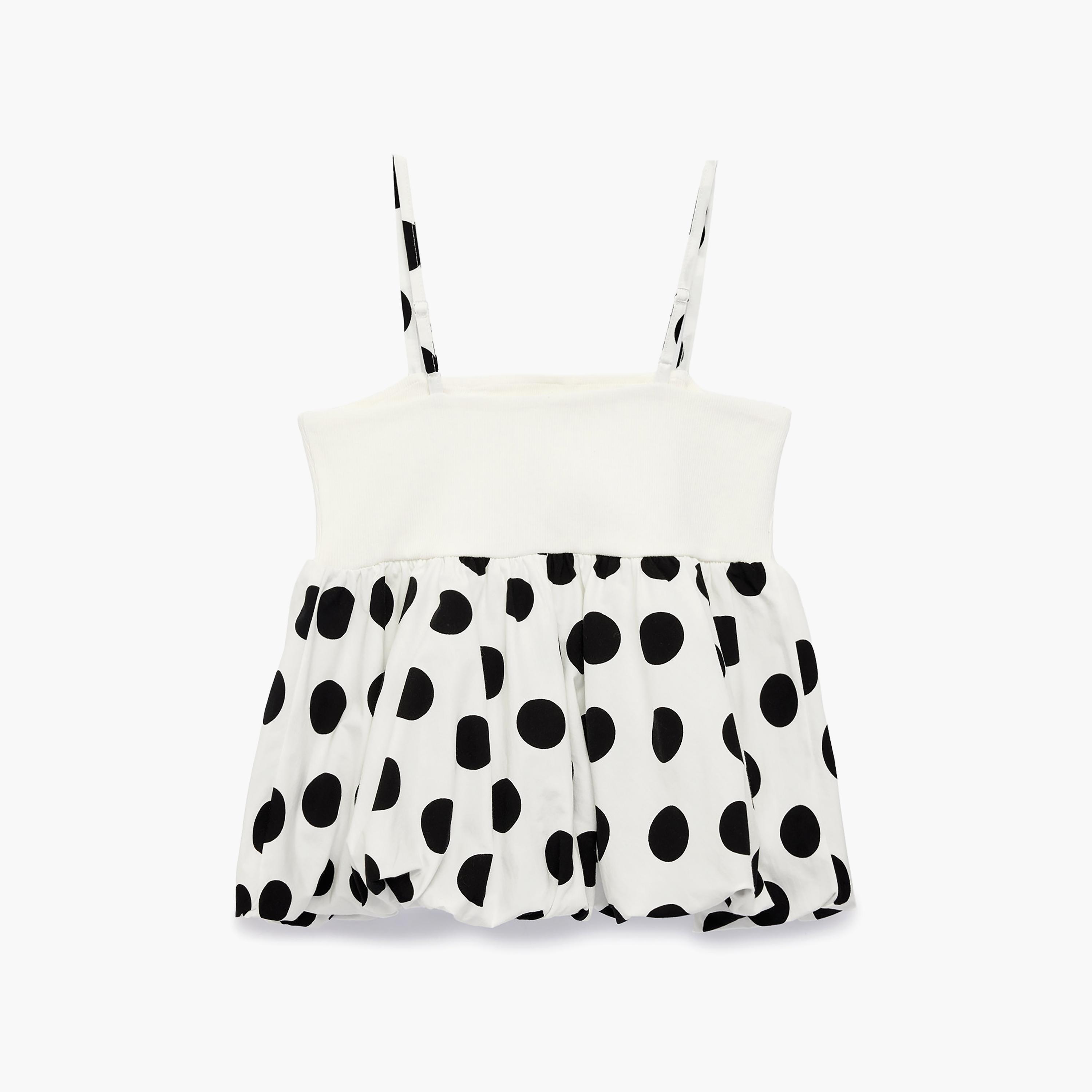 Koton Sleeveless Printed Polka Dot Top-girls-clothing-blousesandshirts-image-2
