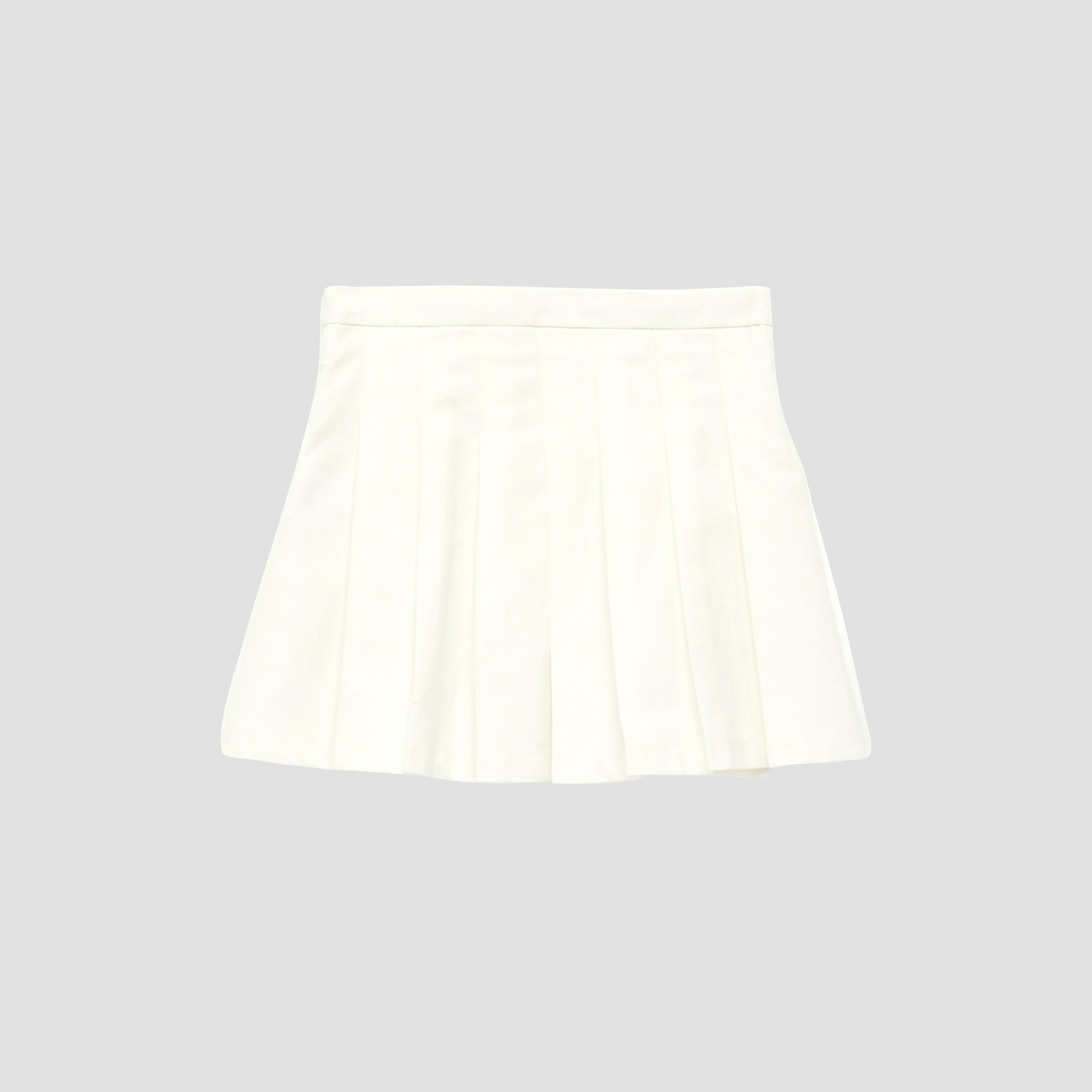 تنورة "ميني بيسك" بكسرات عريضة من كوتون-girls-clothing-bottoms-skirts-image-2