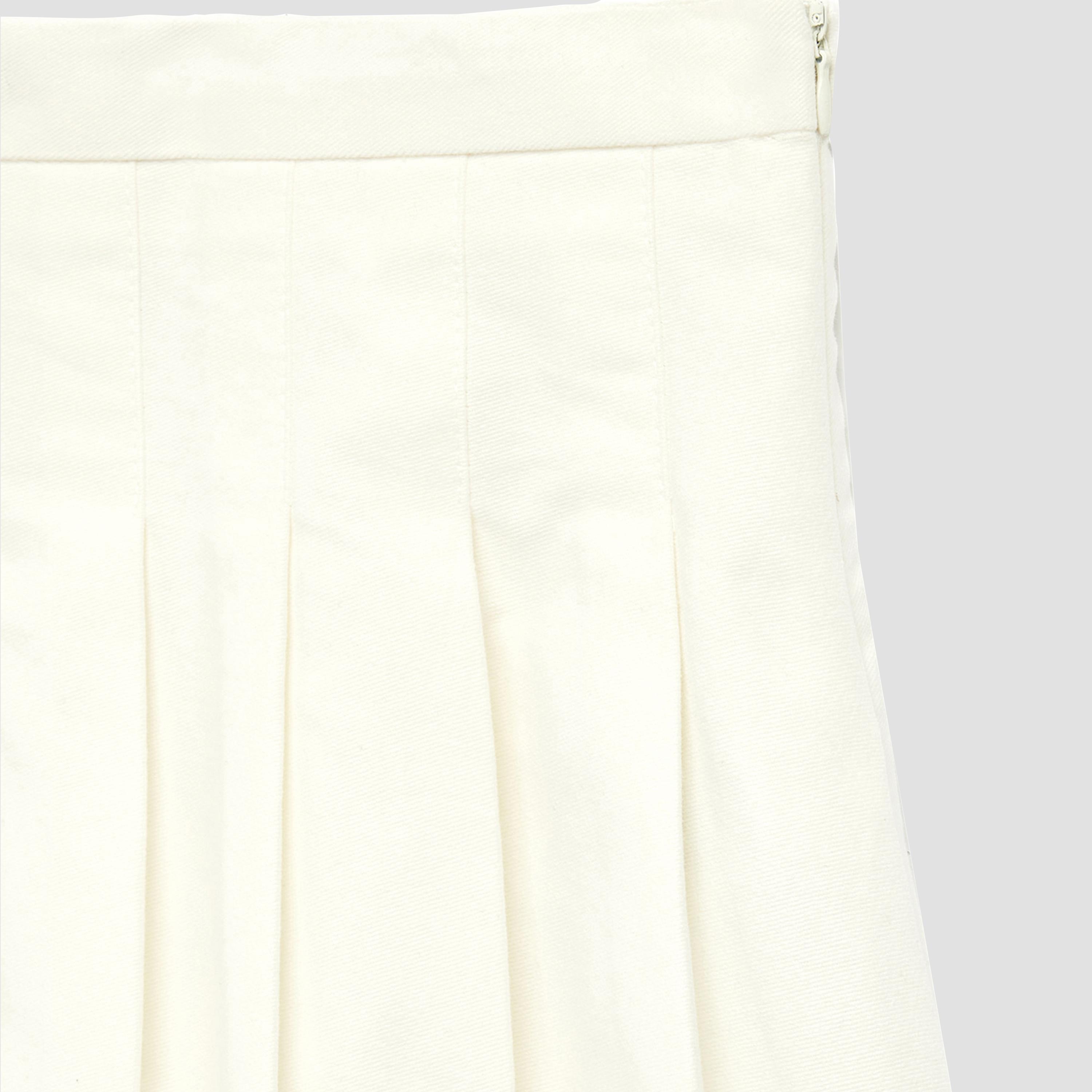 تنورة "ميني بيسك" بكسرات عريضة من كوتون-girls-clothing-bottoms-skirts-image-3