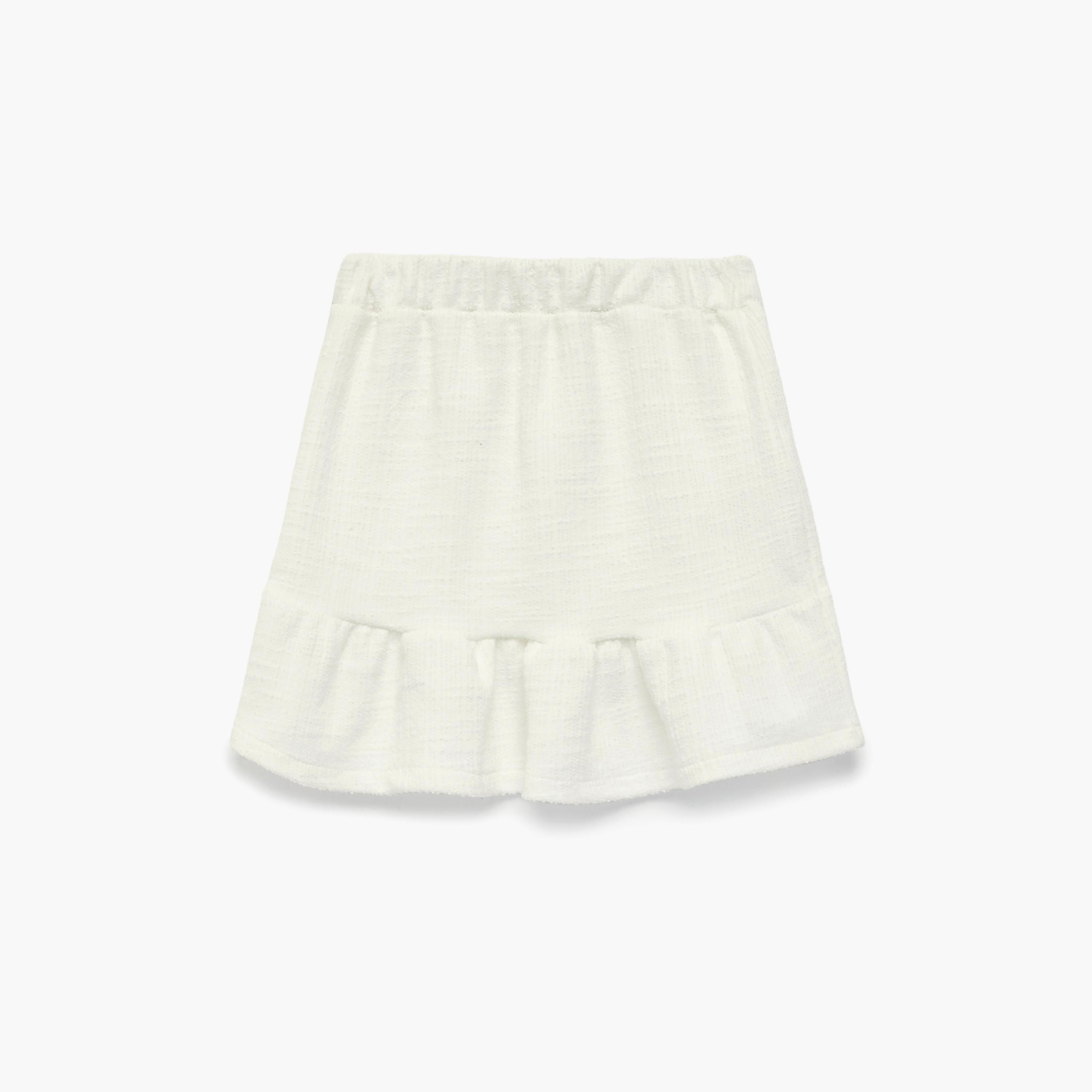 Koton Elastic Waist Relax Fit Pleated Skirt-girls-clothing-bottoms-skirts-image-1