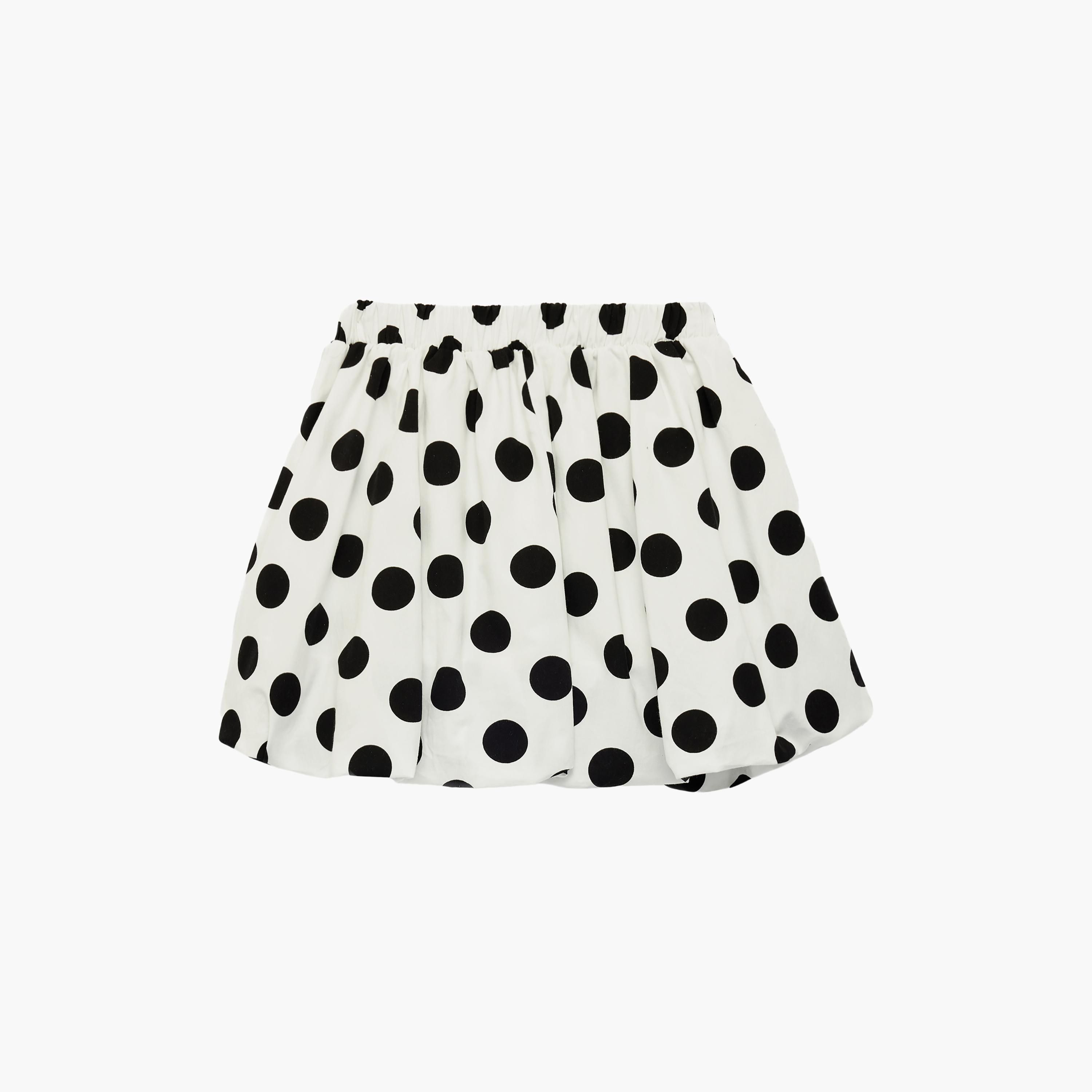 تنورة (جيب) منقطة بخصر مطاطي من كوتون-girls-clothing-bottoms-skirts-image-2