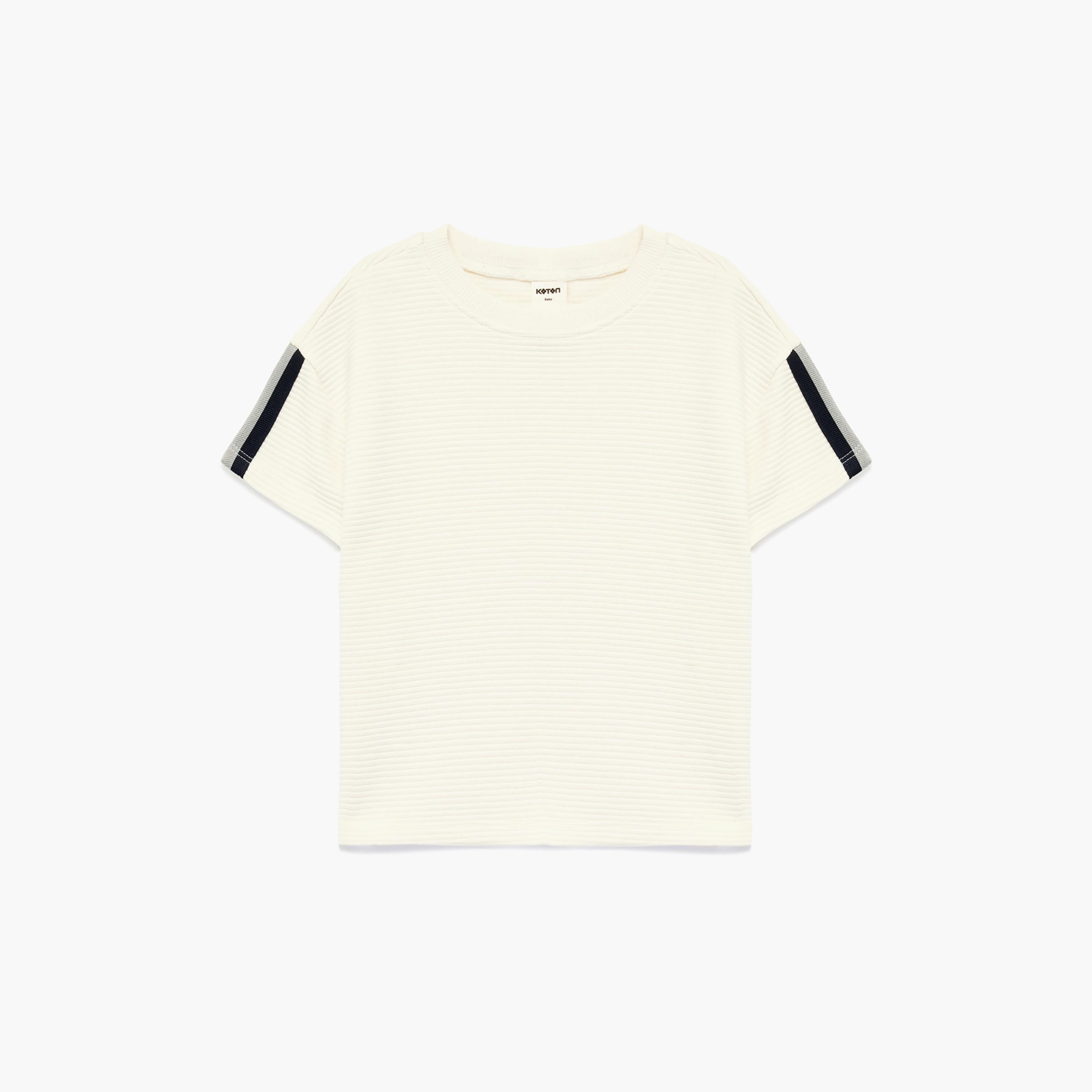 Koton Short Sleeves Solid Oversized T-Shirt-boys-clothing-tshirtsandpolos-image-1