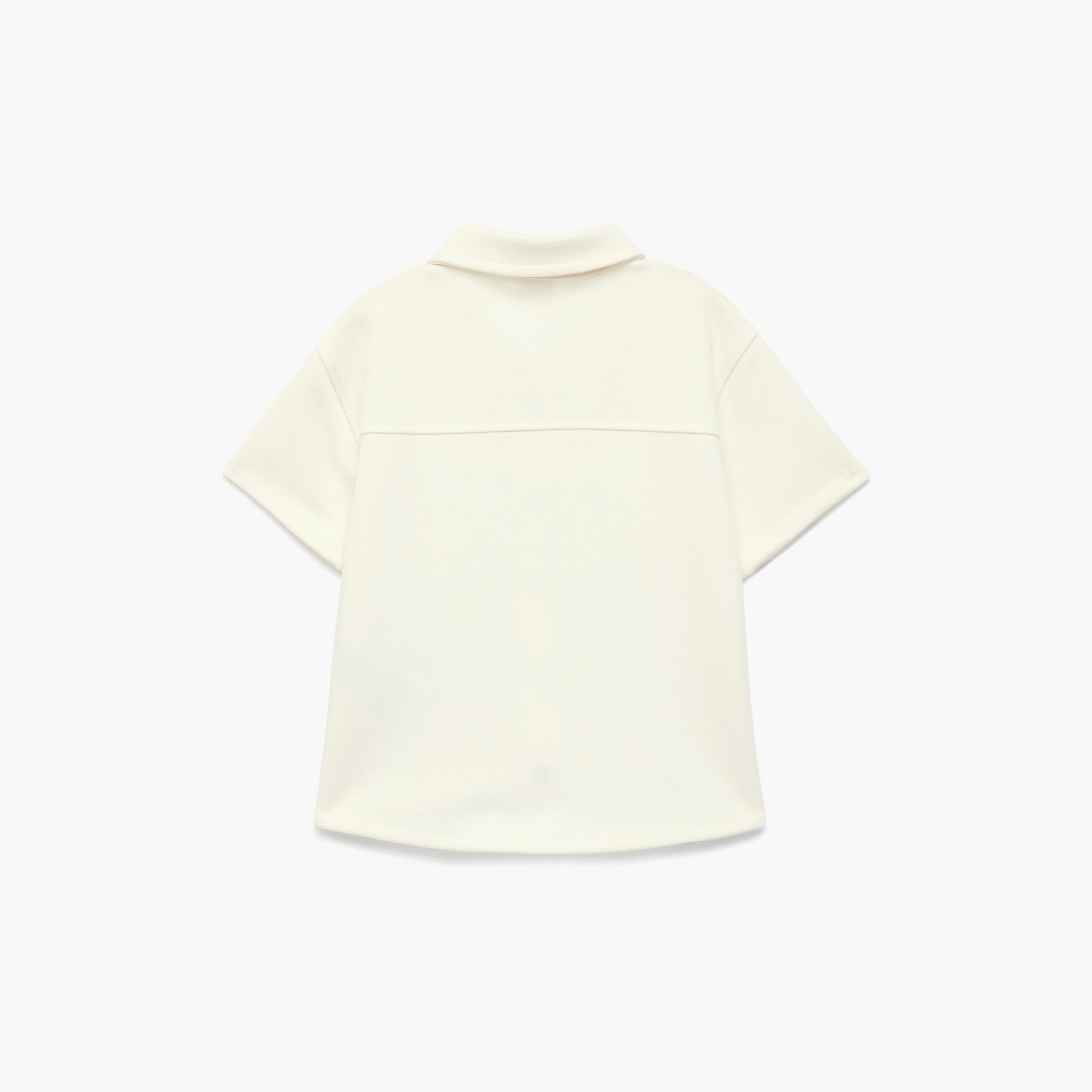 Koton Short Sleeves Solid Button Collared T-Shirt-boys-clothing-tshirtsandpolos-image-2