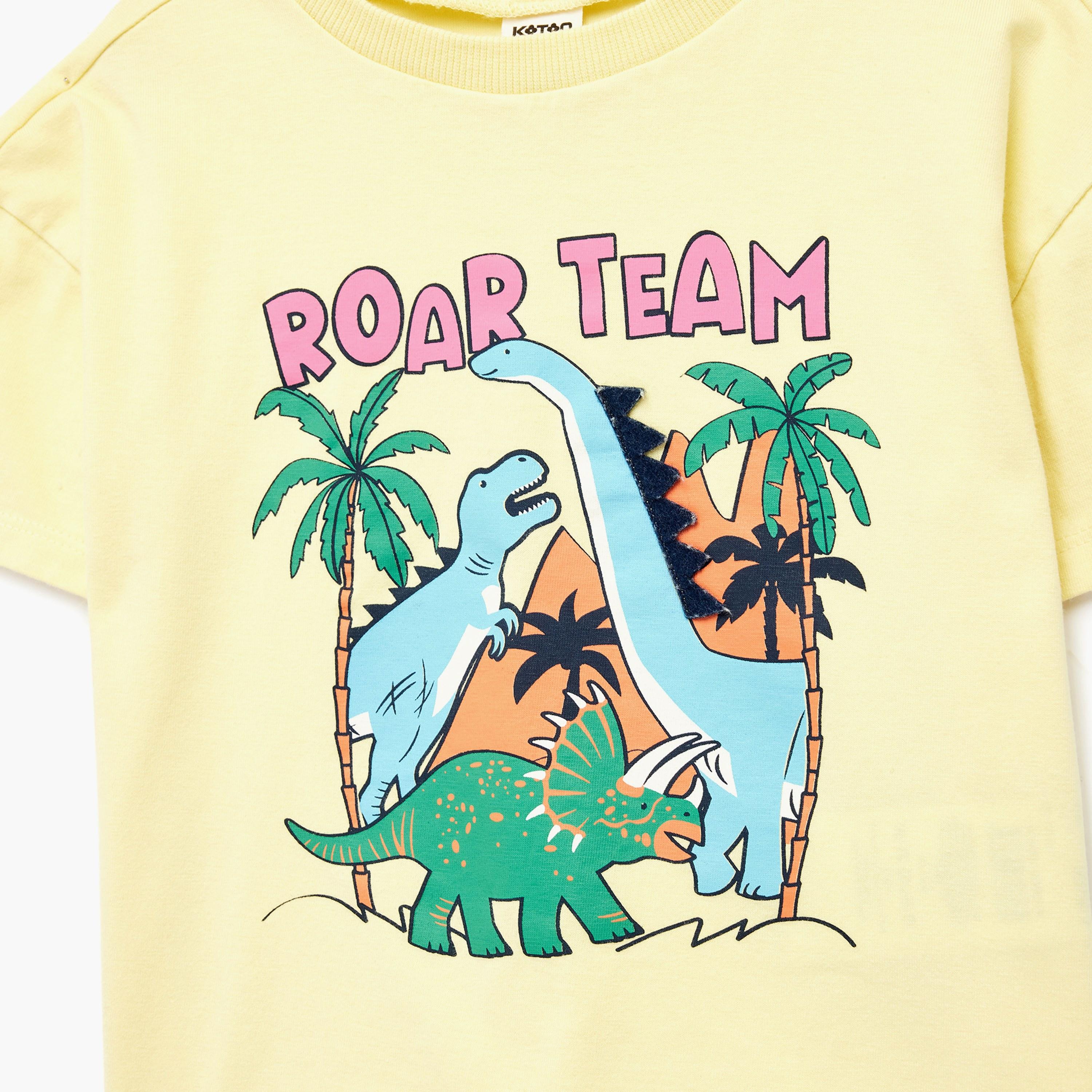 Koton Short Sleeves Printed T-Shirt-boys-clothing-tshirtsandpolos-image-3