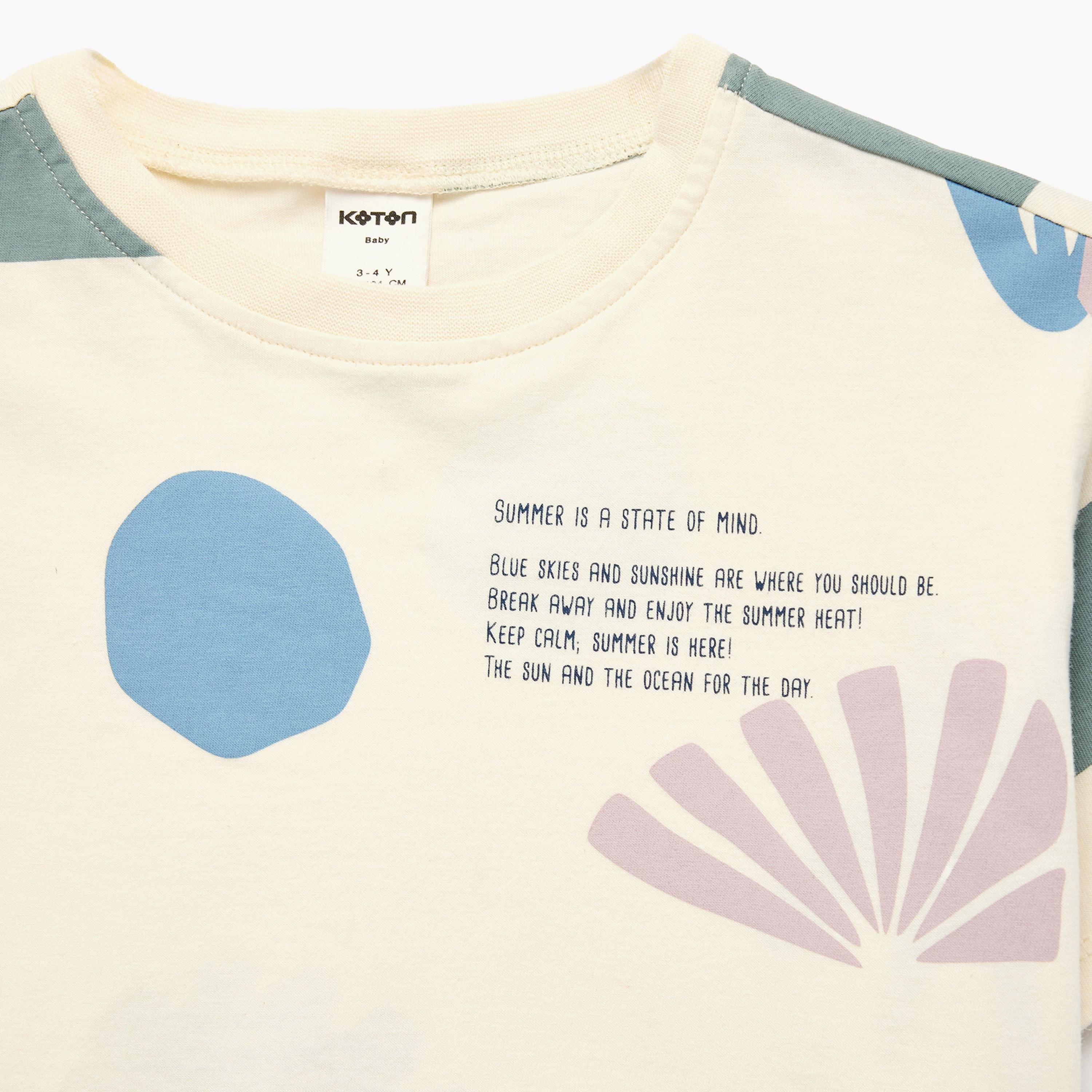 Koton Short Sleeves Printed T-Shirt-boys-clothing-tshirtsandpolos-image-3