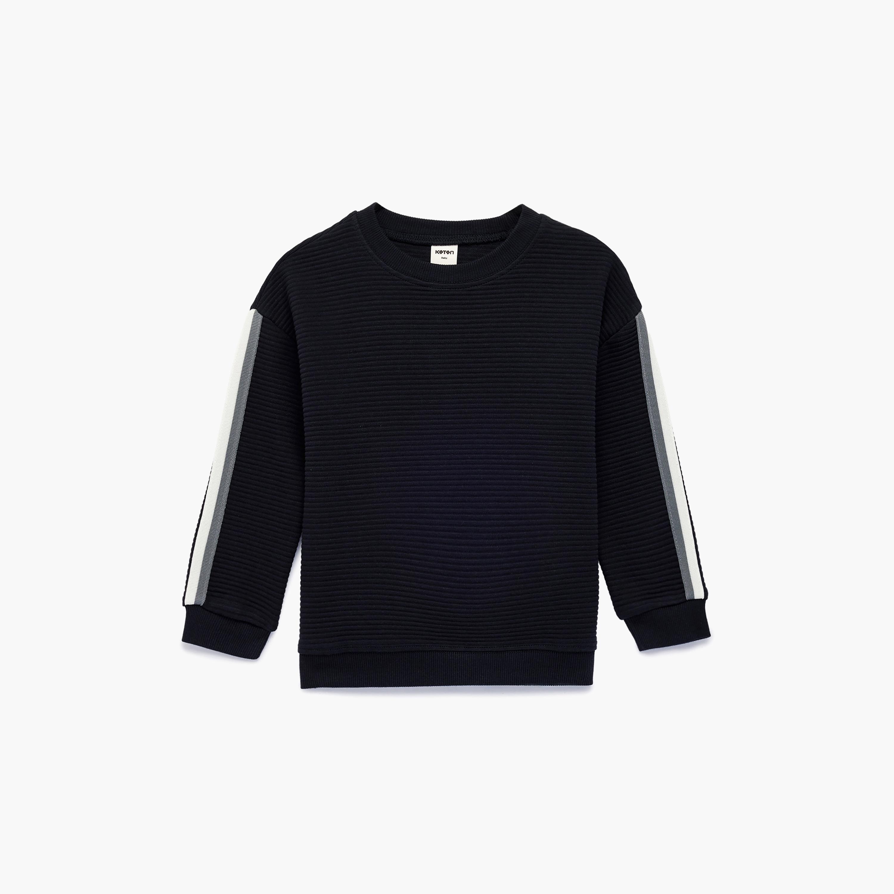 Koton Long Sleeves Solid Oversize Sweatshirt-boys-clothing-sweatshirts-image-1