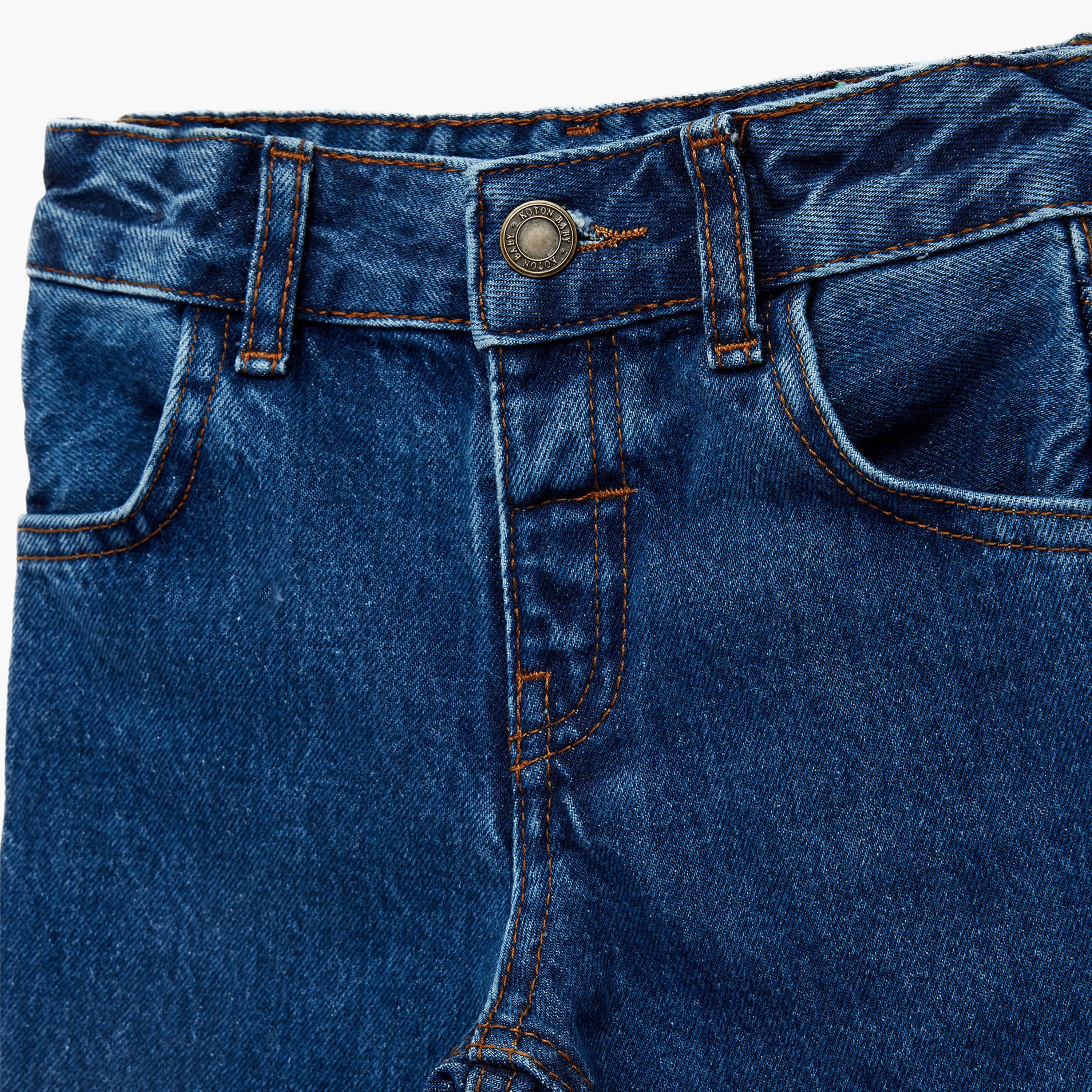 Koton Pocketed Buttoned Jeans-boys-clothing-bottoms-jeans-image-3