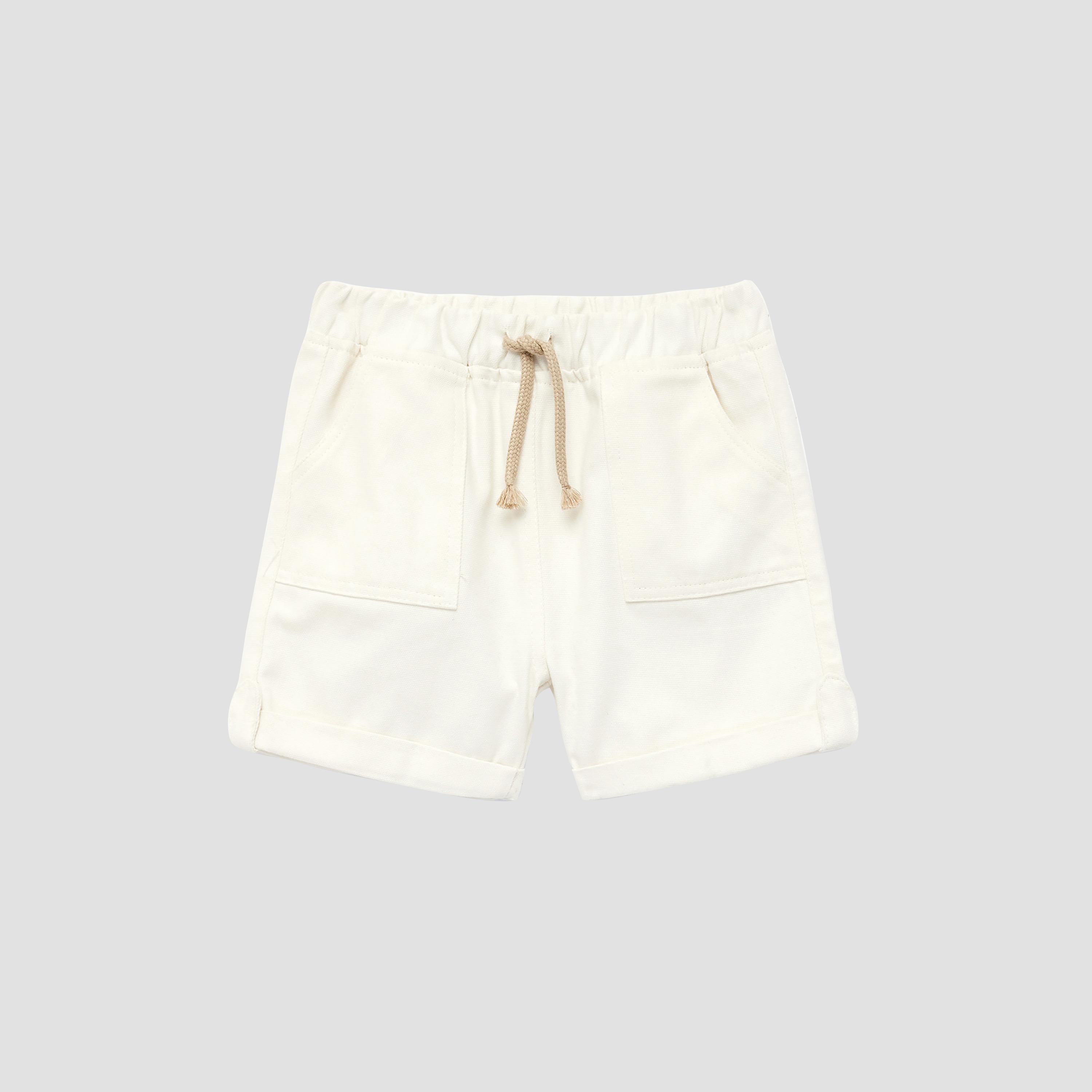 Koton Solid Cotton Shorts-boys-clothing-bottoms-shorts-image-1