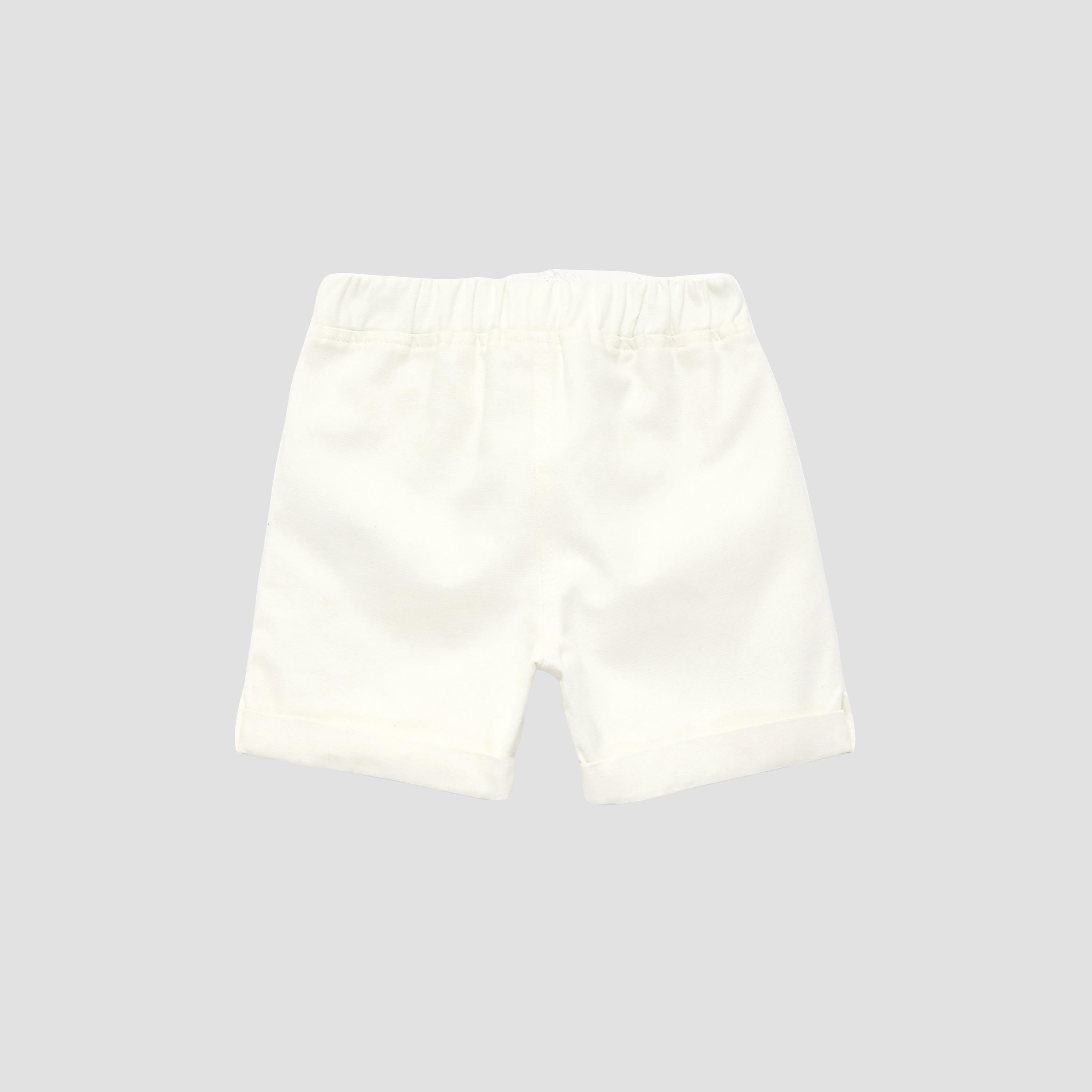 Koton Solid Cotton Shorts-boys-clothing-bottoms-shorts-image-2