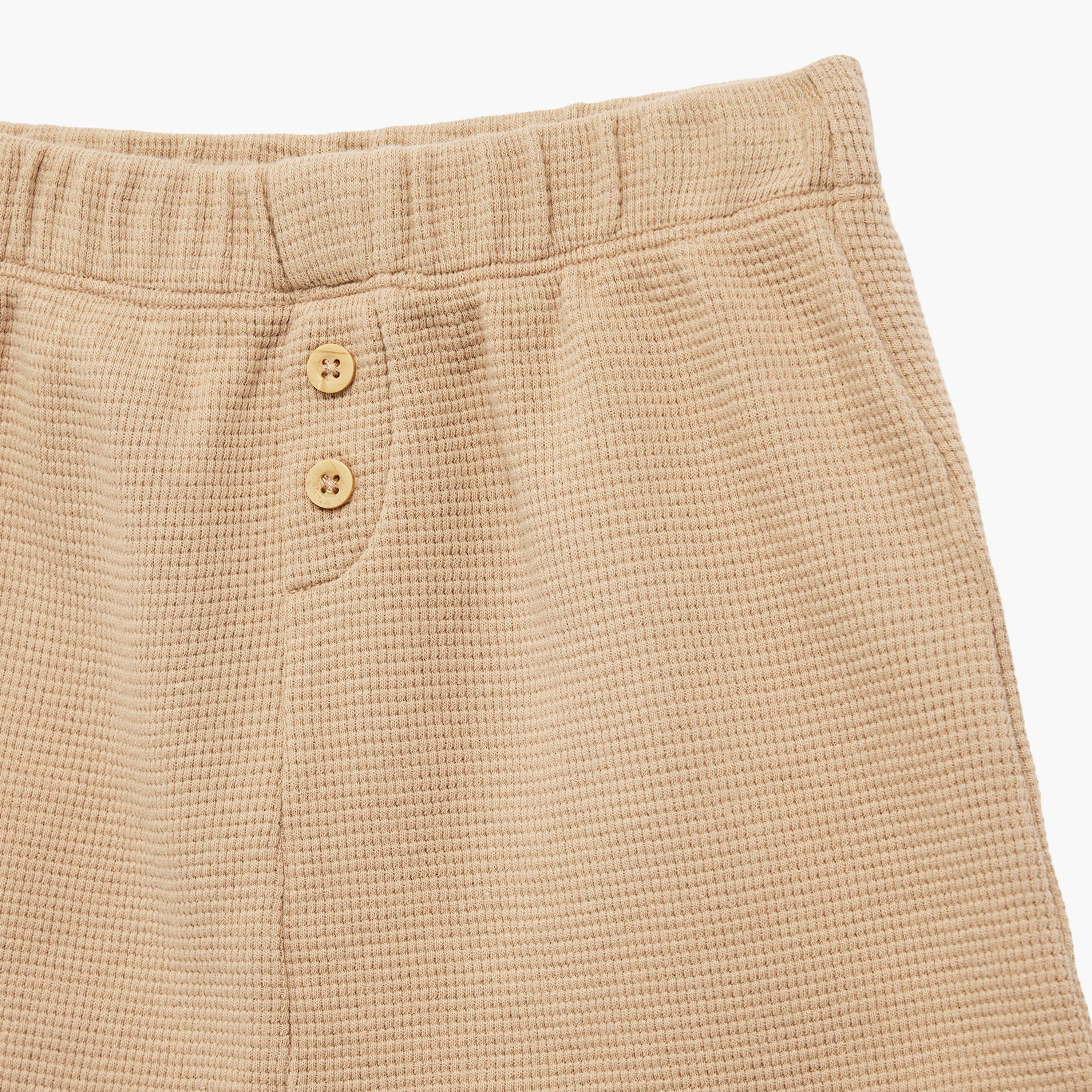 Koton Elastic Waist Cotton Shorts-boys-clothing-bottoms-shorts-image-3