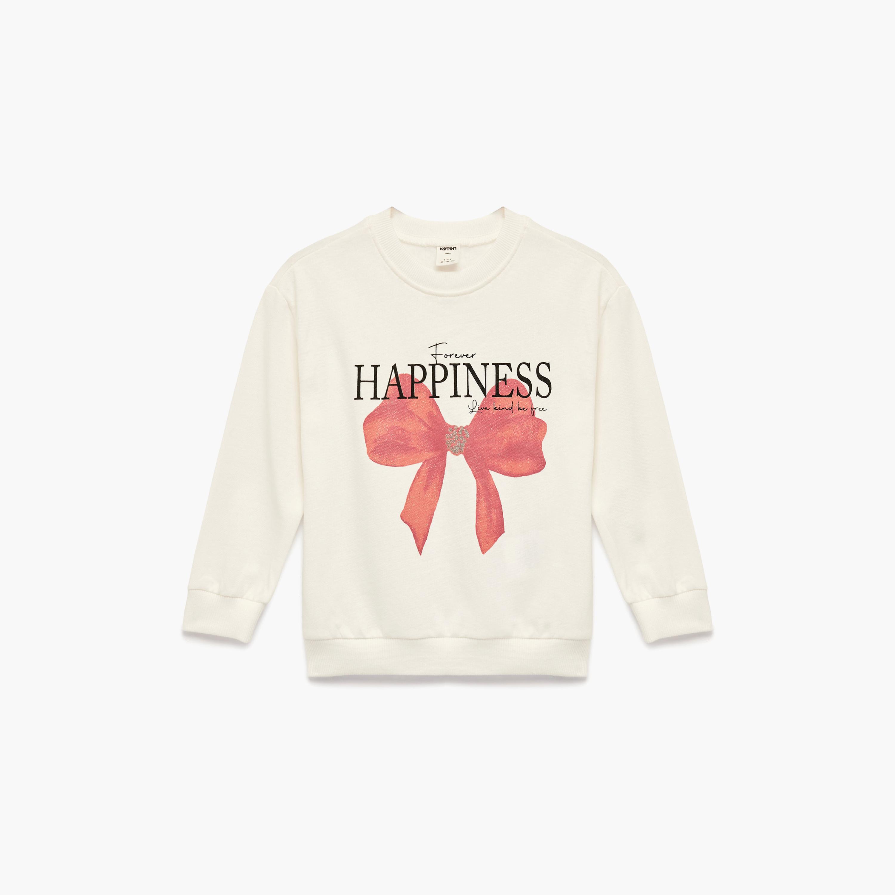 سويت شيرت بطبعة "بو" من كوتون-girls-clothing-sweatshirts-image-1