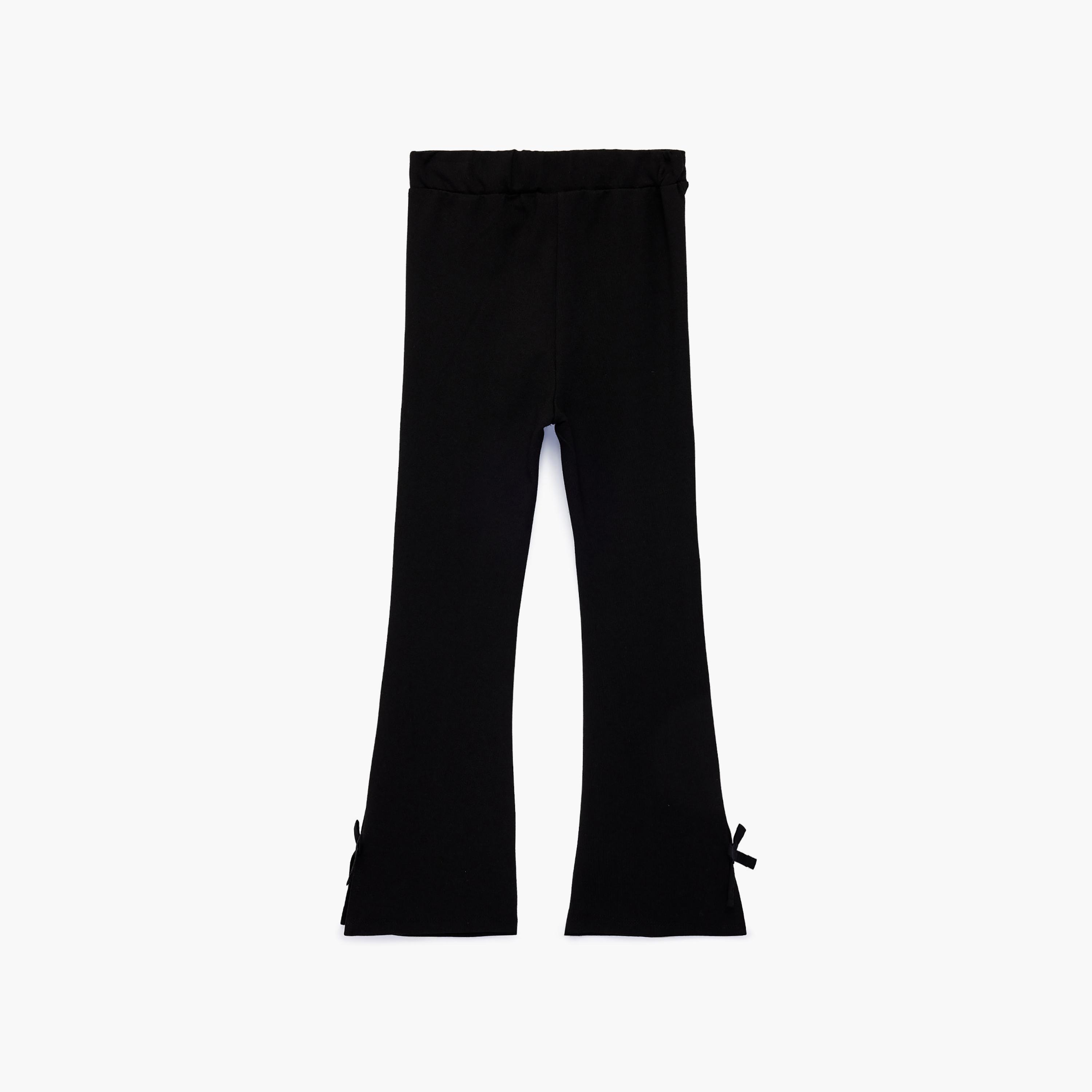 Koton Full Length Bowtie Detailed Flare Leggings-girls-clothing-bottoms-leggings-image-2