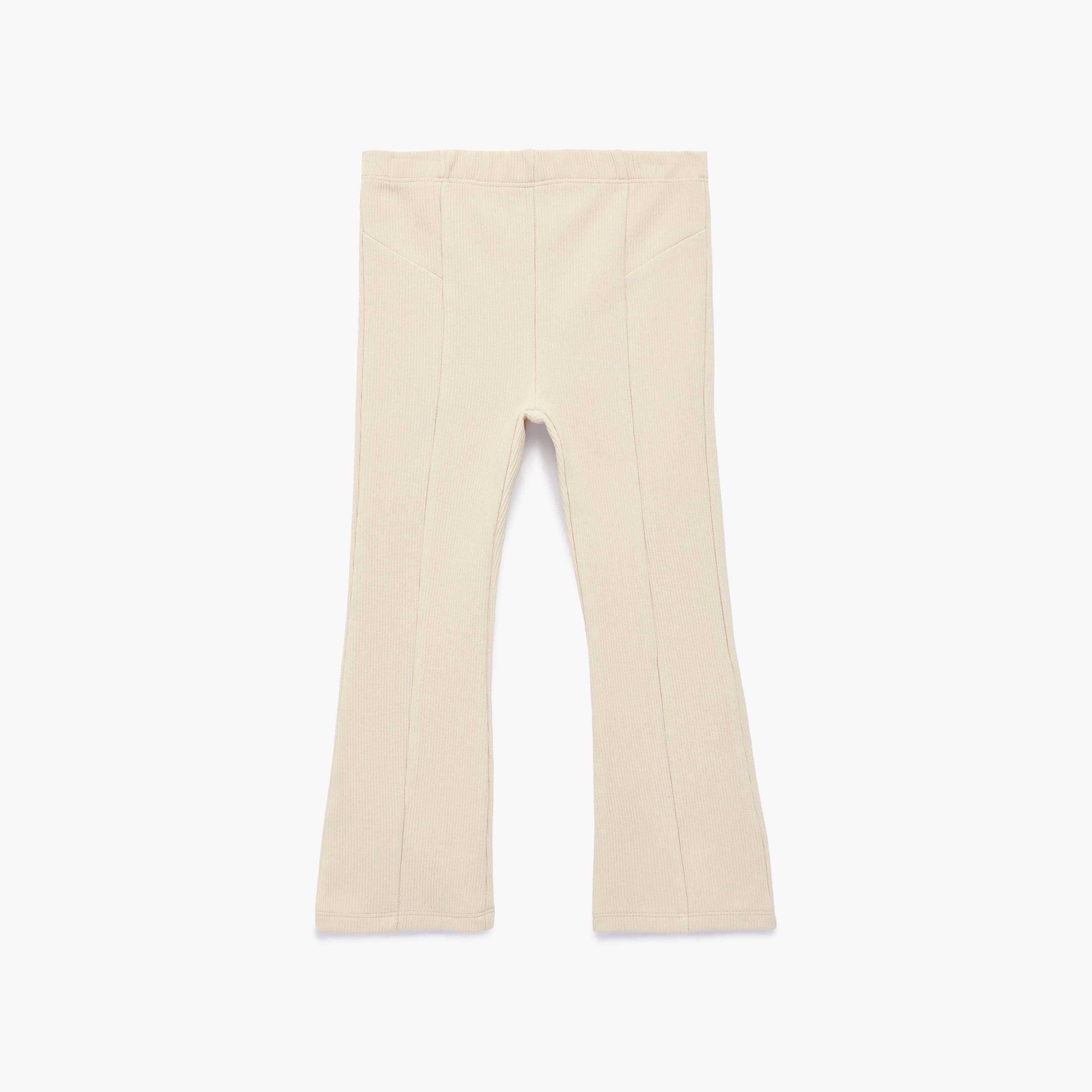 Koton Full Length Seam Detailed Flare Leggings-girls-clothing-bottoms-leggings-image-1