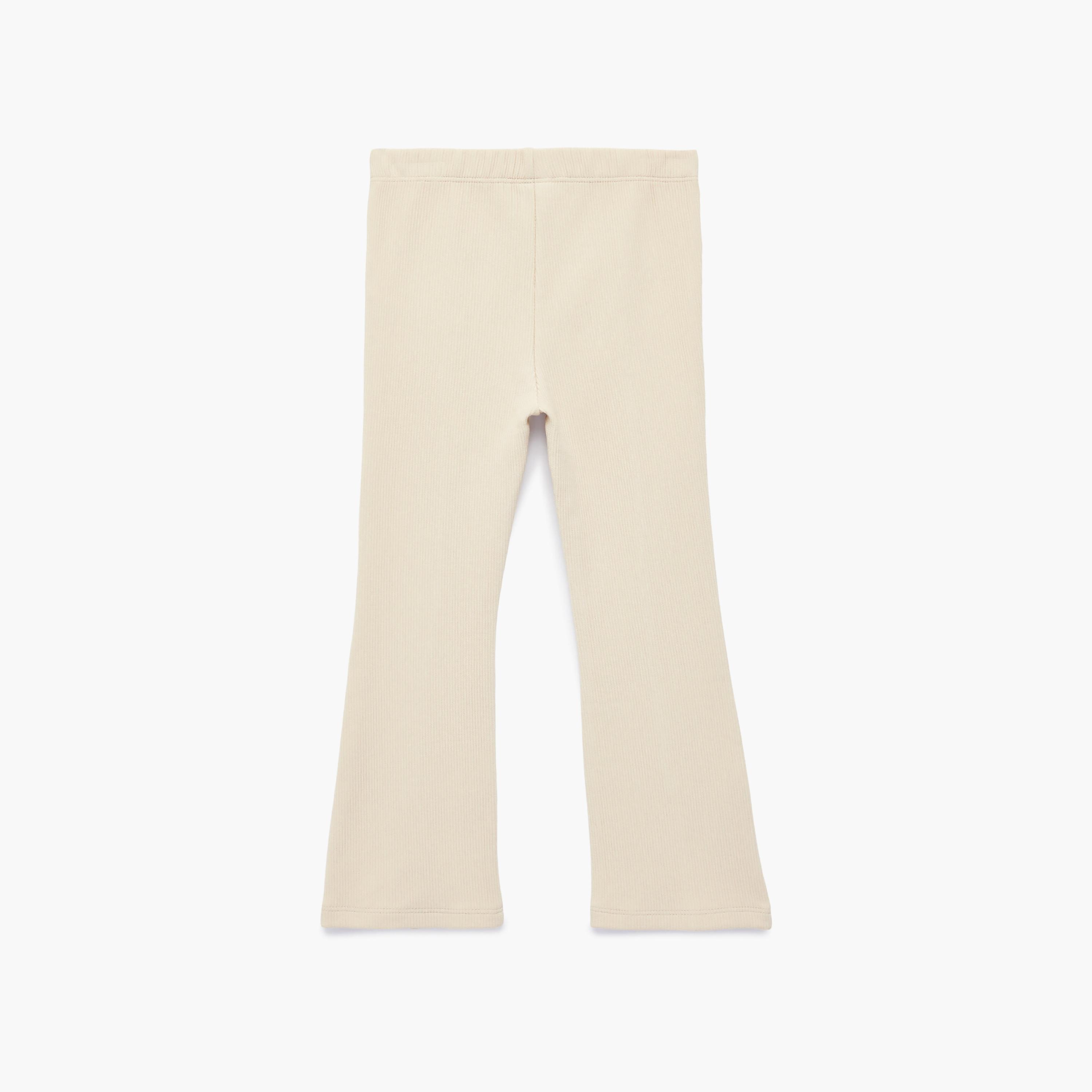 Koton Full Length Seam Detailed Flare Leggings-girls-clothing-bottoms-leggings-image-2