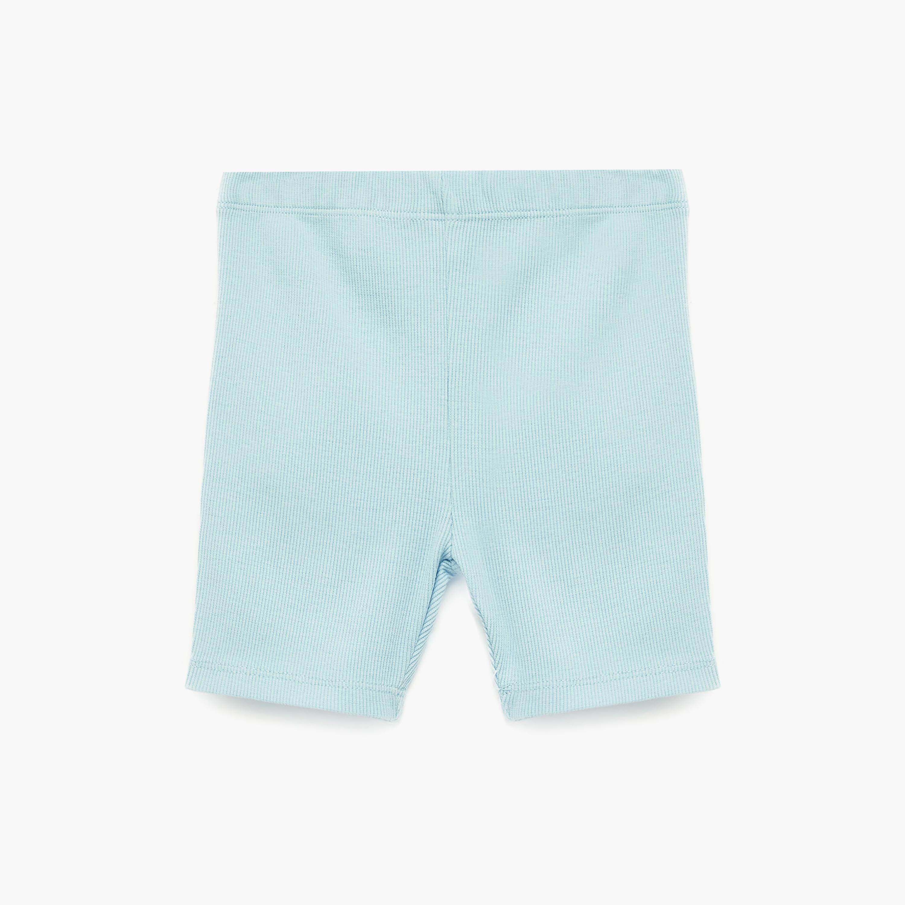 Koton Mid Thigh Elastic Waist Basic Leggings-girls-clothing-bottoms-leggings-image-1