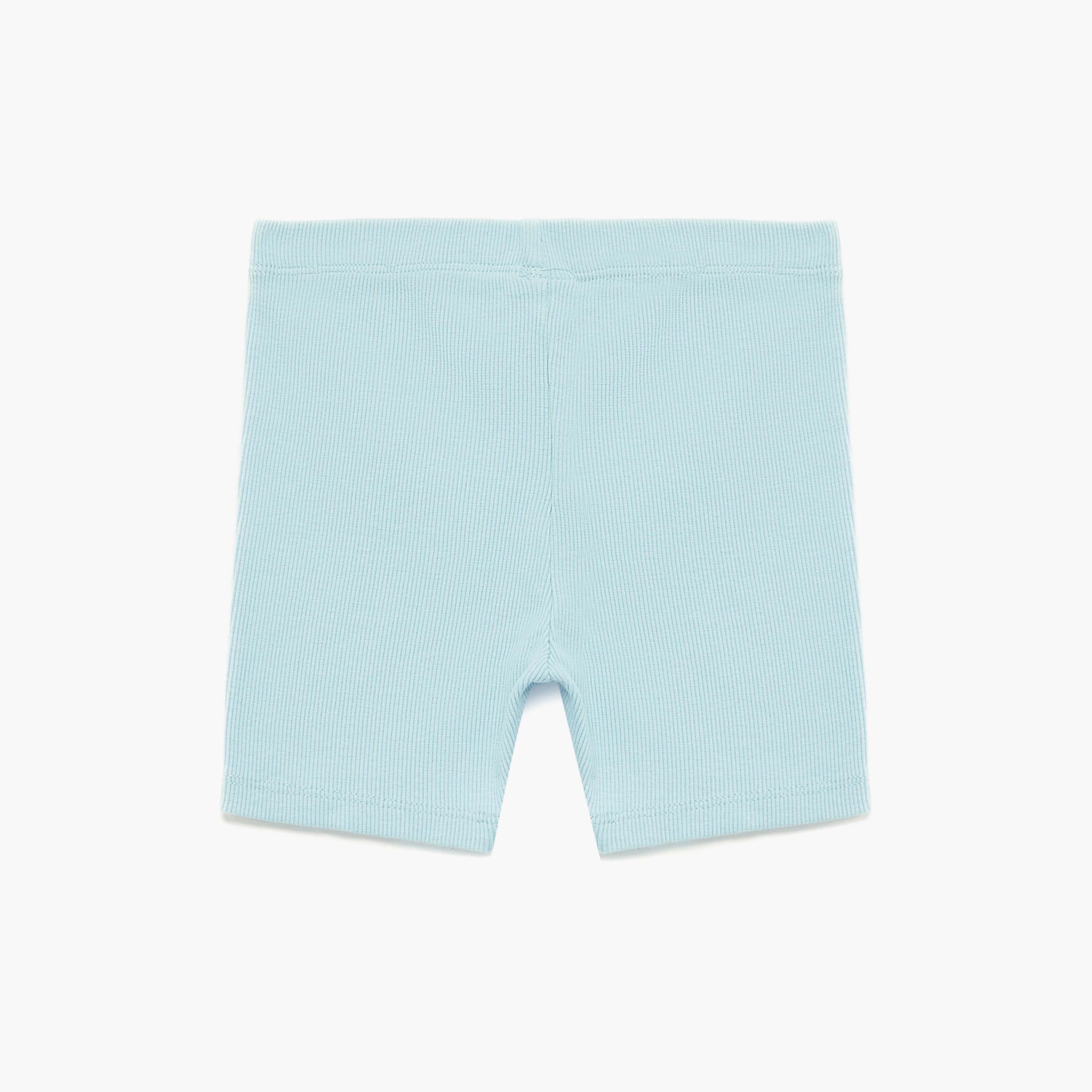 Koton Mid Thigh Elastic Waist Basic Leggings-girls-clothing-bottoms-leggings-image-2