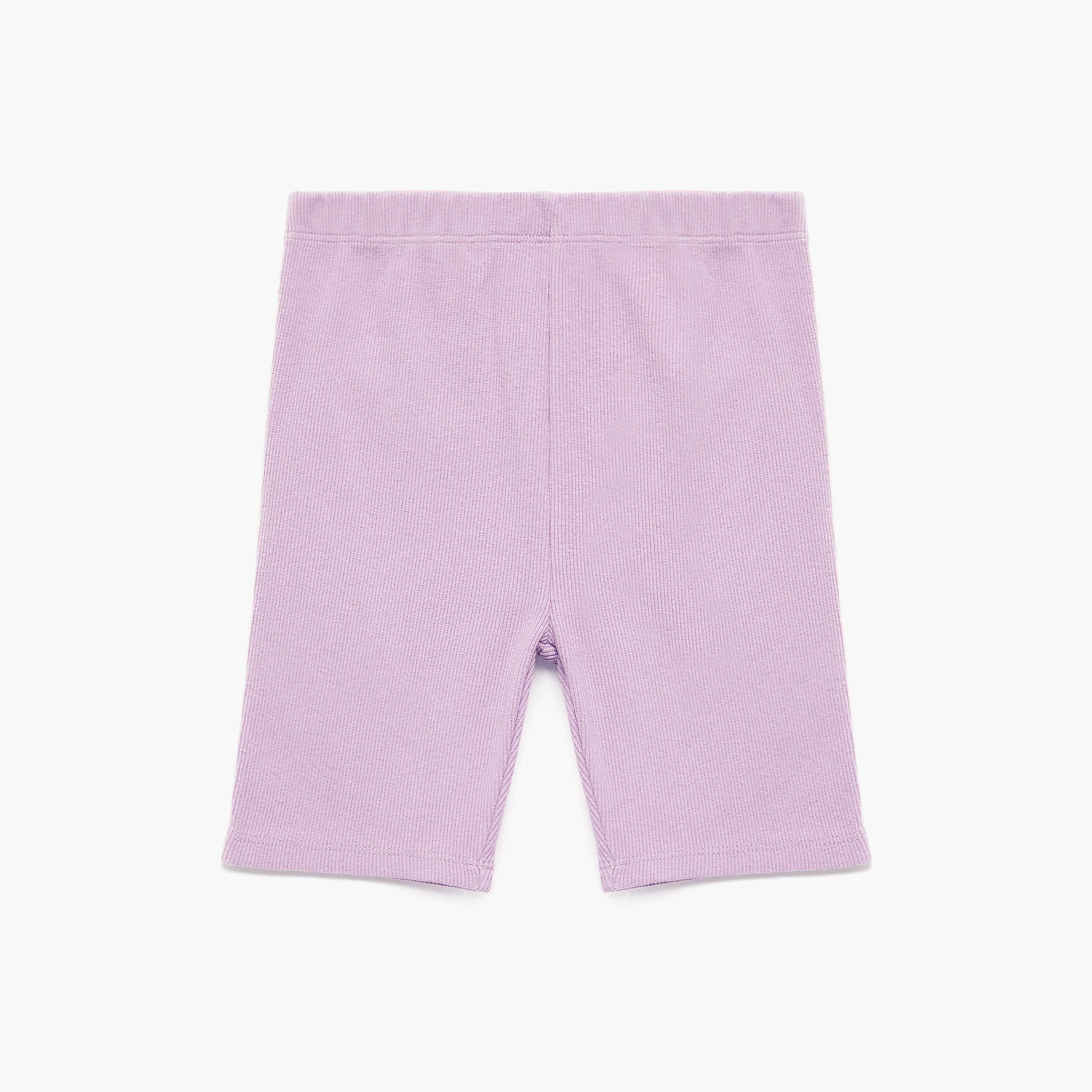 Koton Mid Thigh Elastic Waist Basic Leggings-girls-clothing-bottoms-leggings-image-1