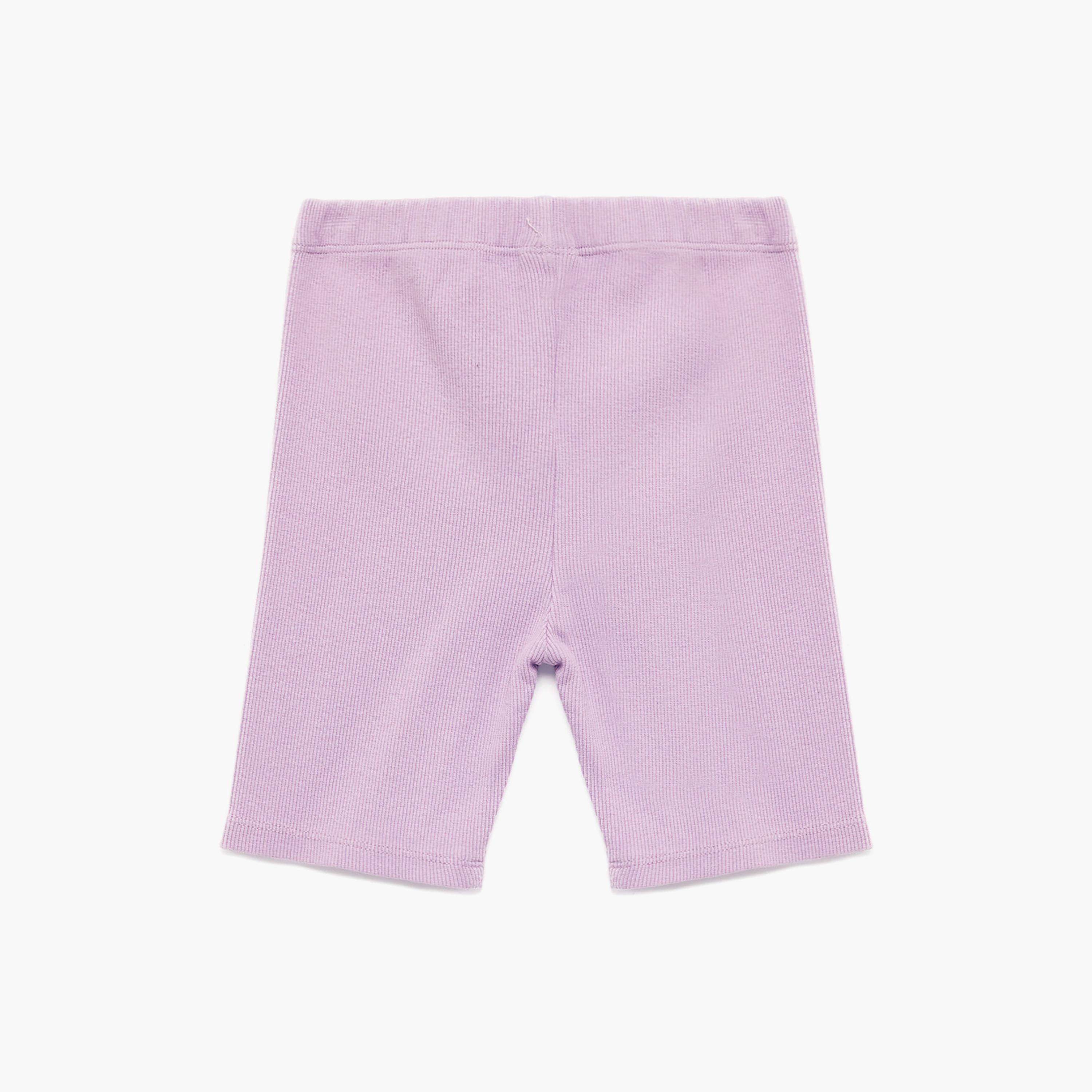 Koton Mid Thigh Elastic Waist Basic Leggings-girls-clothing-bottoms-leggings-image-2