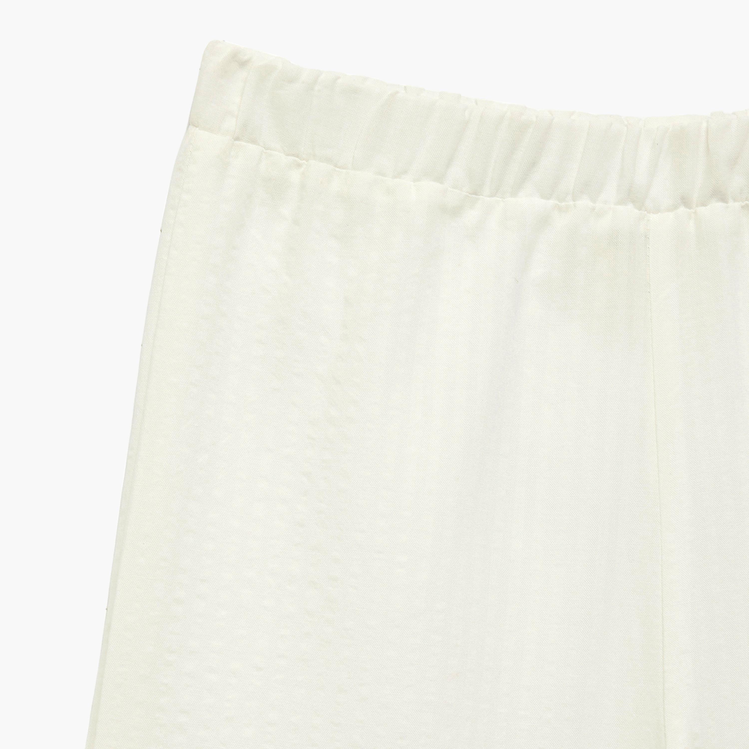 Koton Solid Elasticated Wide Leg Trousers-girls-clothing-bottoms-trousers-image-3