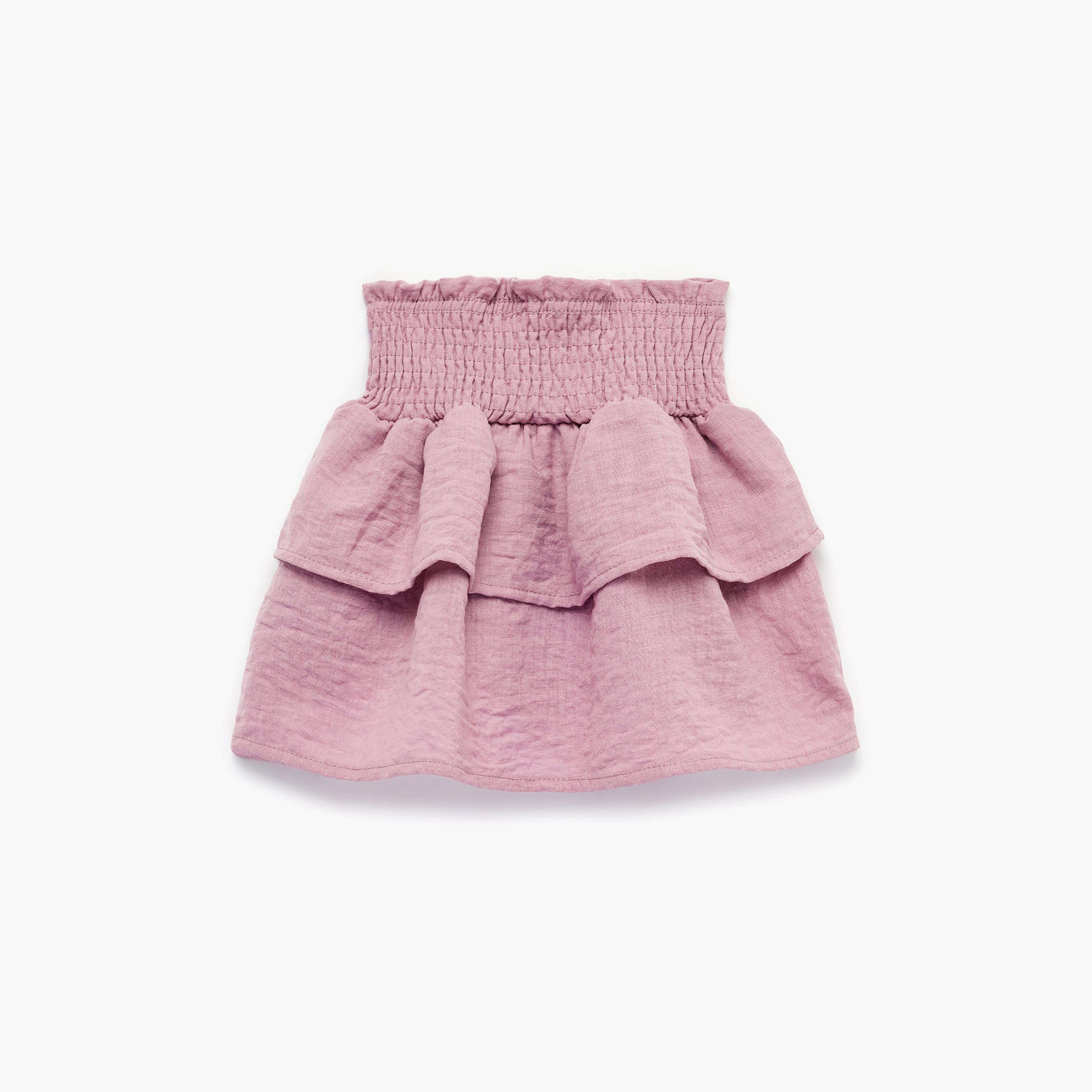 Koton Below Knee Gipped Layered Ruffle Skirt-girls-clothing-bottoms-skirts-image-1