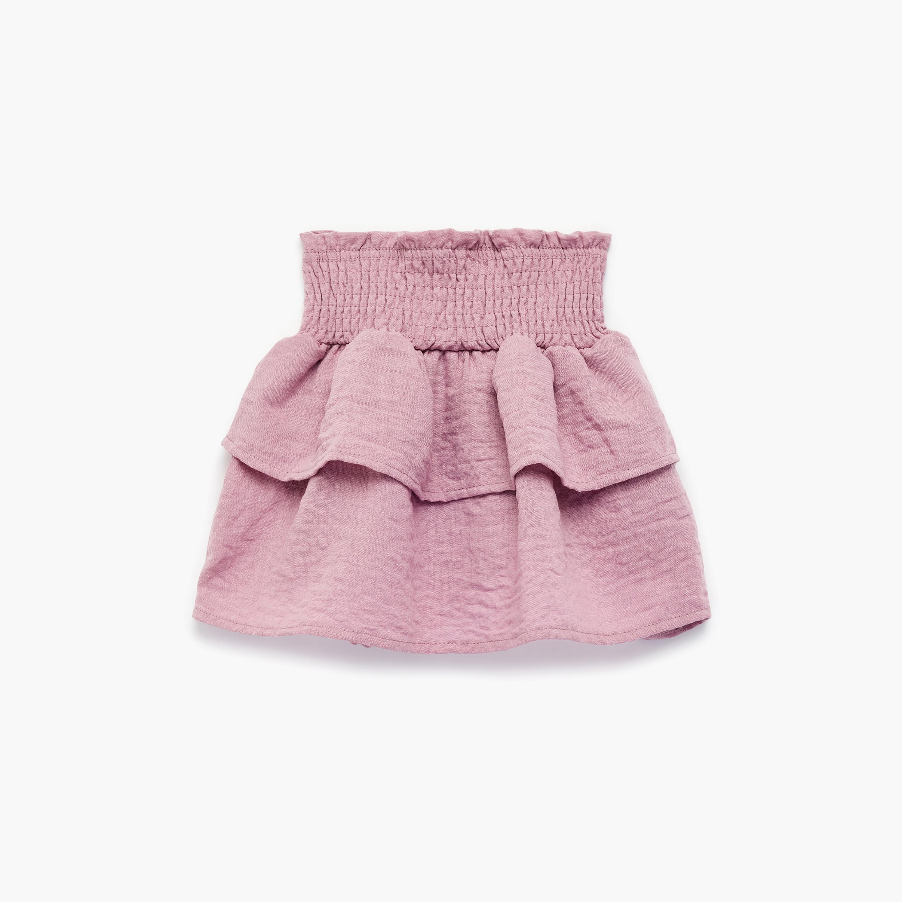 Koton Below Knee Gipped Layered Ruffle Skirt-girls-clothing-bottoms-skirts-image-2