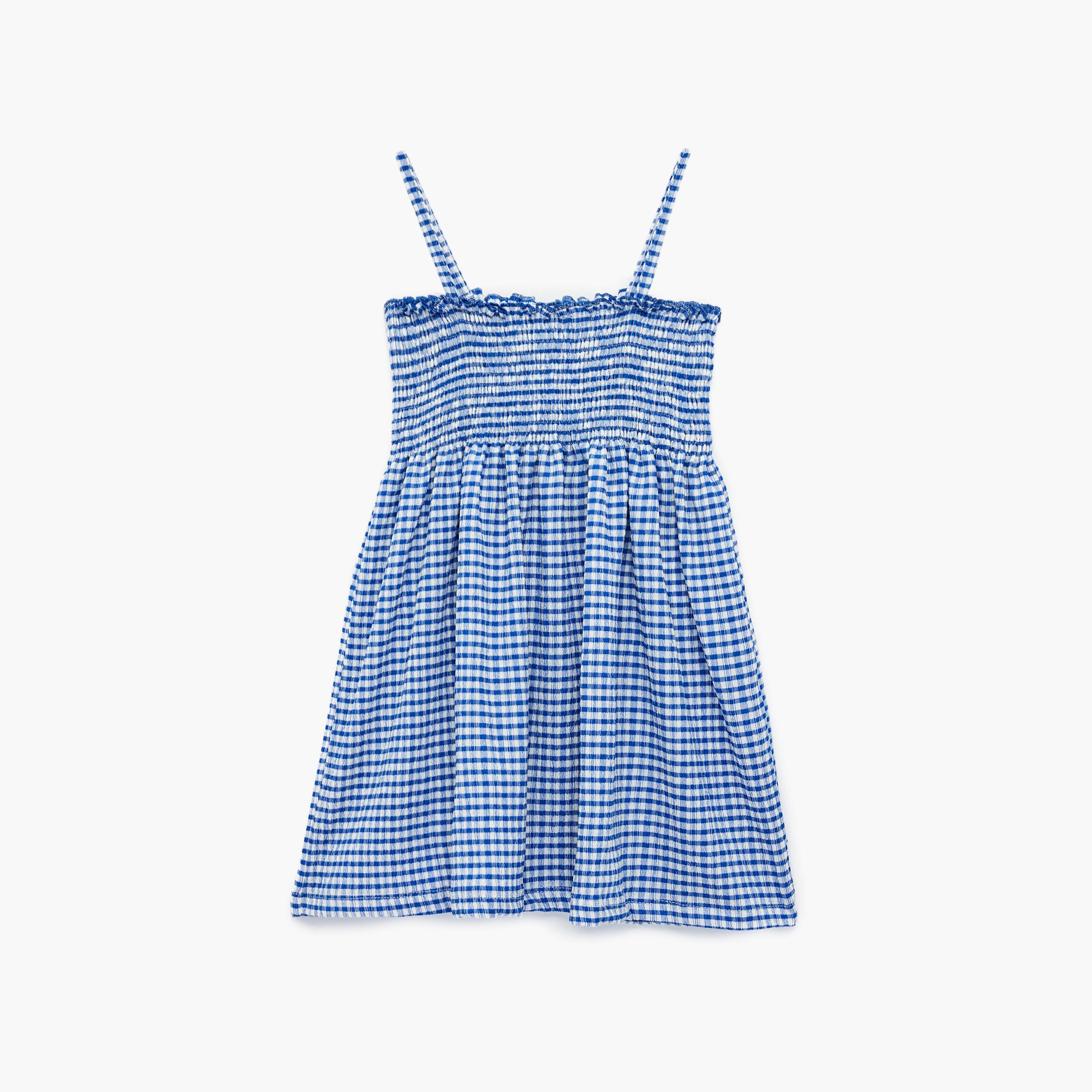 Koton Sleeveless Line Gingham Strap Dress-girls-clothing-dressesandjumpsuits-image-2