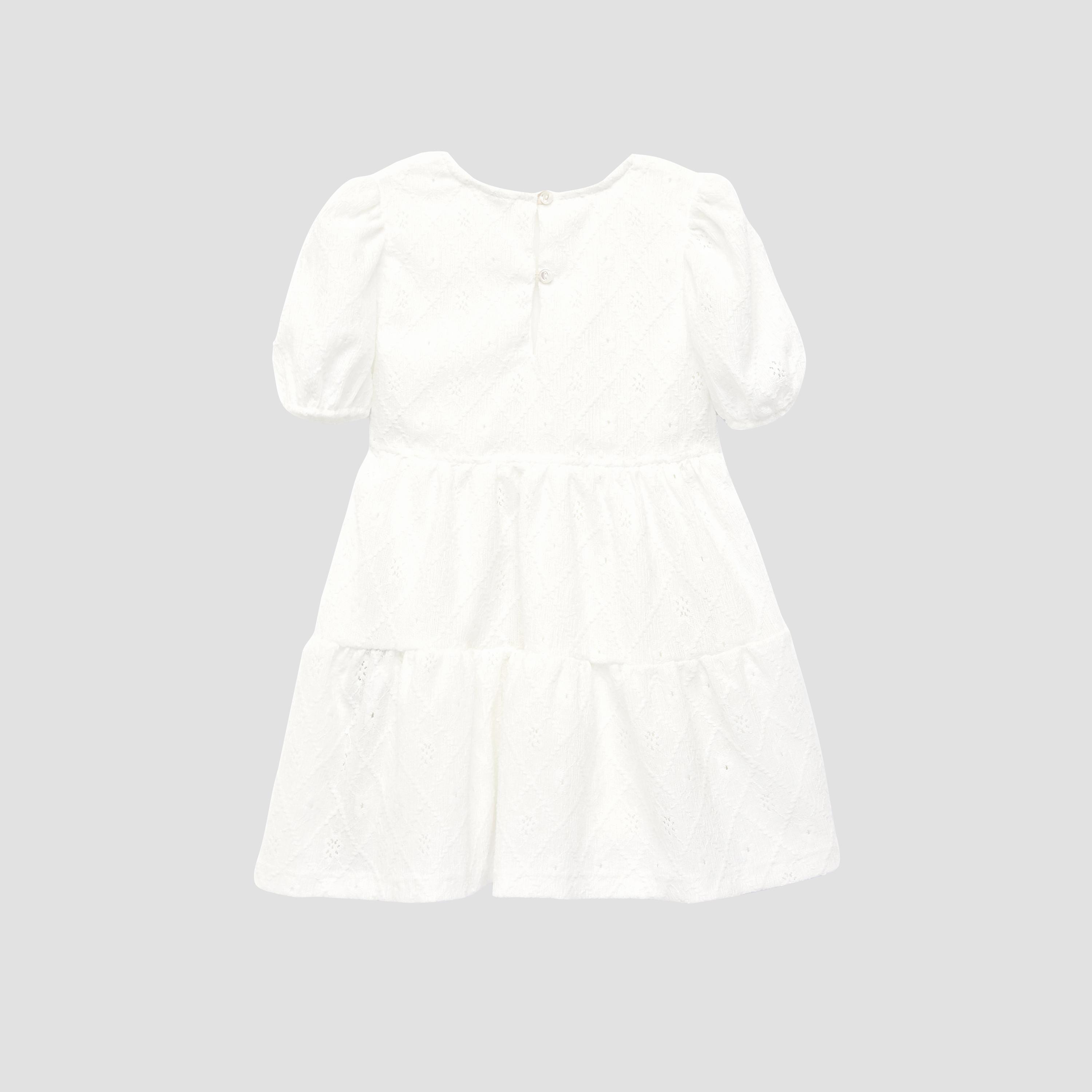 Koton Short Sleeves Buttoned Layered Neck Dress-girls-clothing-dressesandjumpsuits-image-2