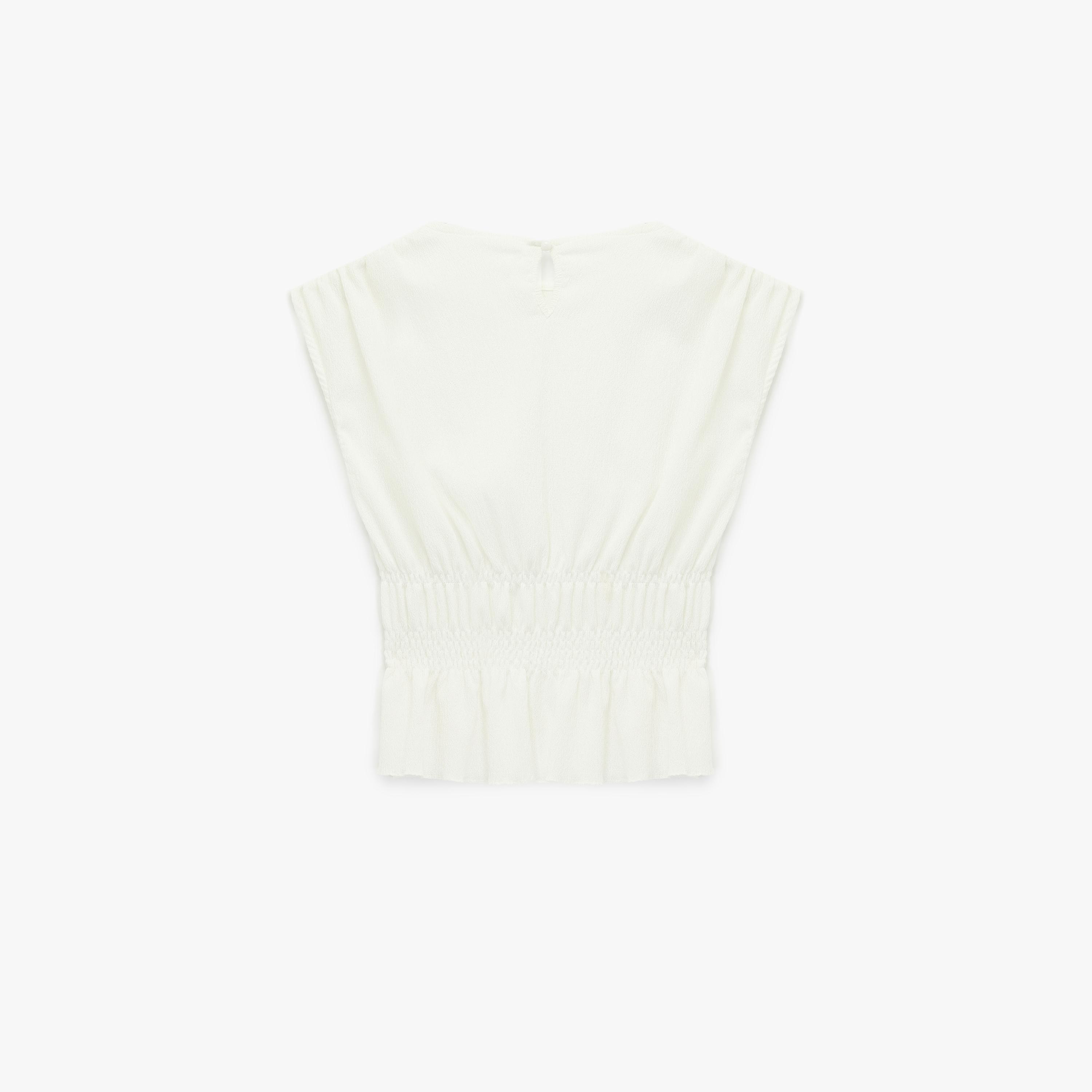 KOTON White Crinkled Women's Top-women-clothing-shirtsandblouses-blouses-image-4