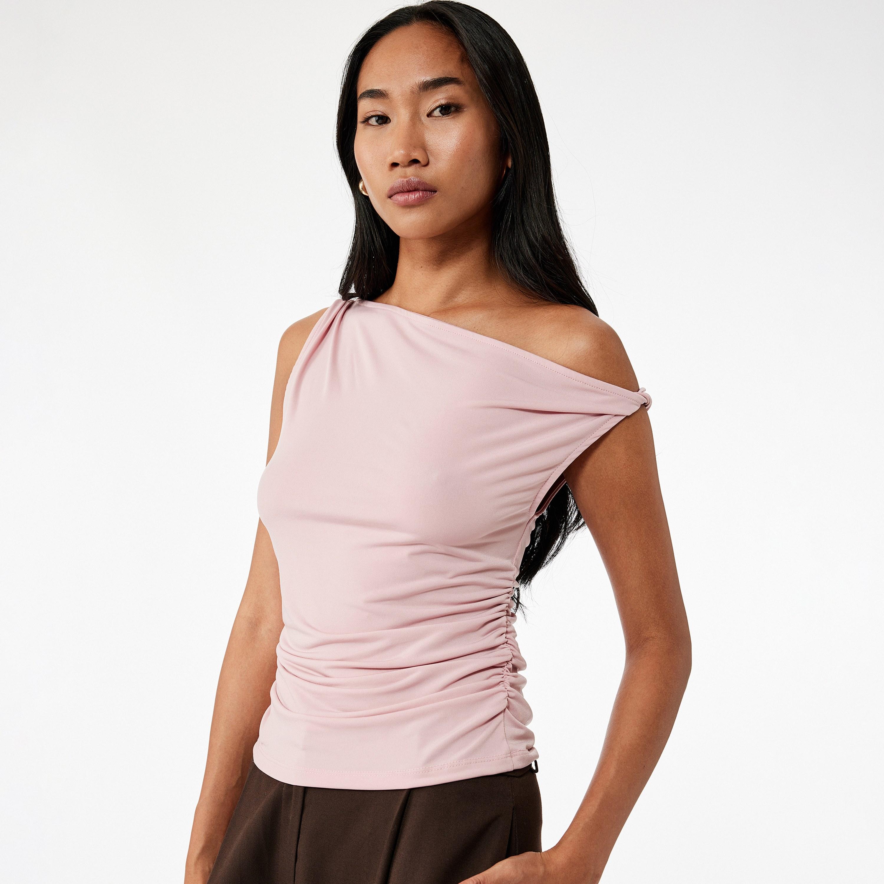 KOTON Sandy One-Shoulder Women's Top-women-clothing-shirtsandblouses-blouses-image-7