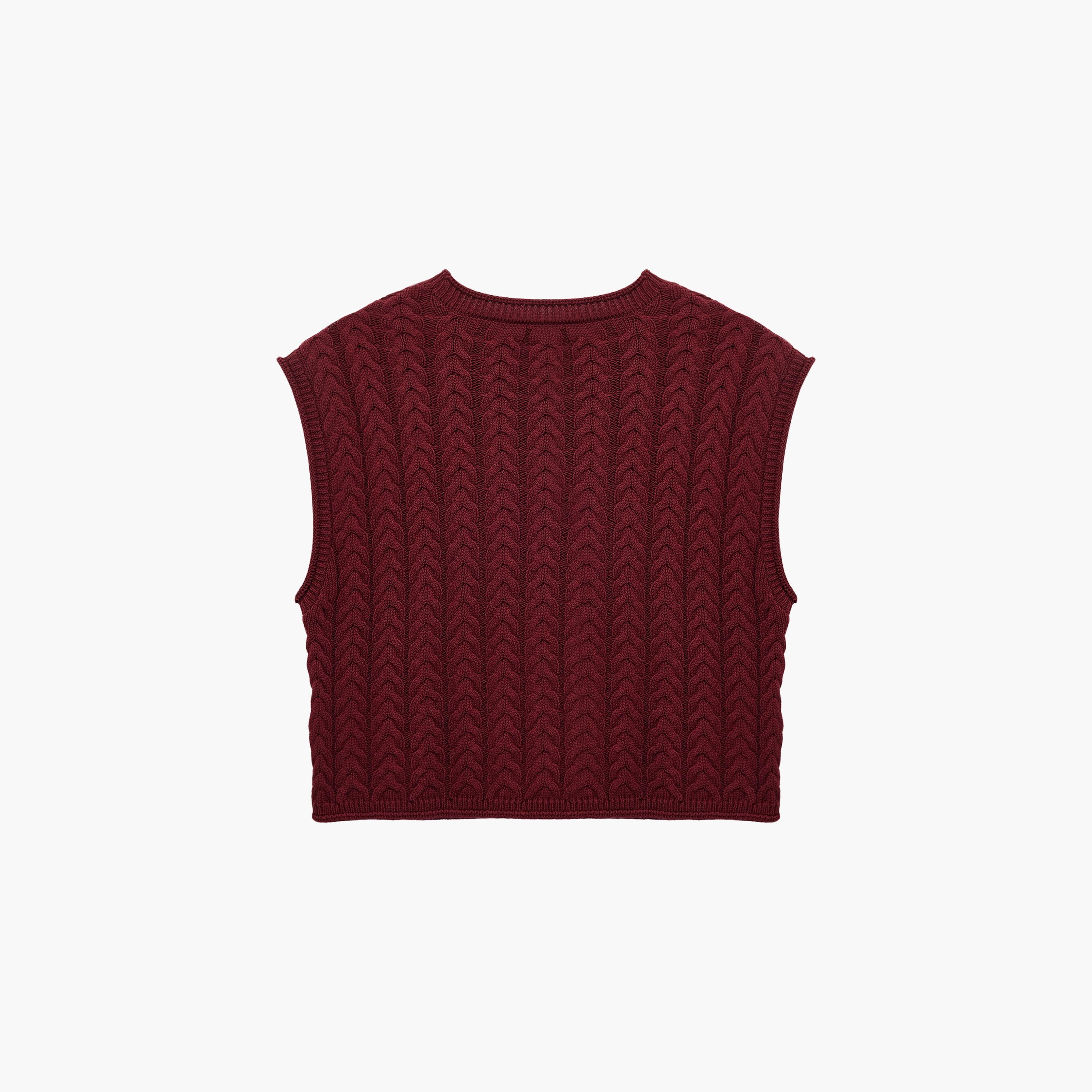KOTON Cable Knitted Women's Sweater Vest-women-clothing-cardigansandjumpers-jumpers-image-5