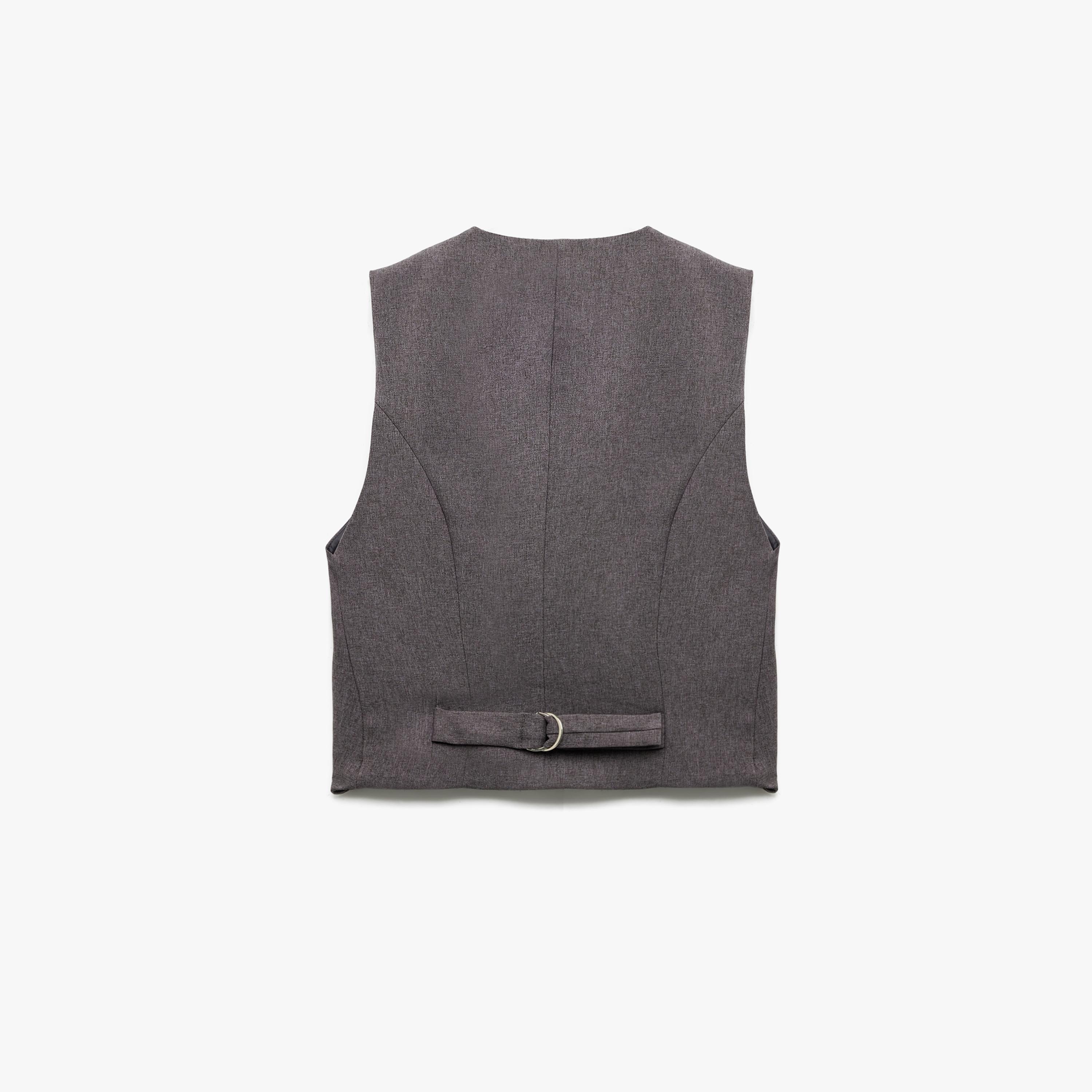 جيليه نسائي بلون رمادي من كوتون-women-winterwear-coatsandjackets-waistcoats-image-5