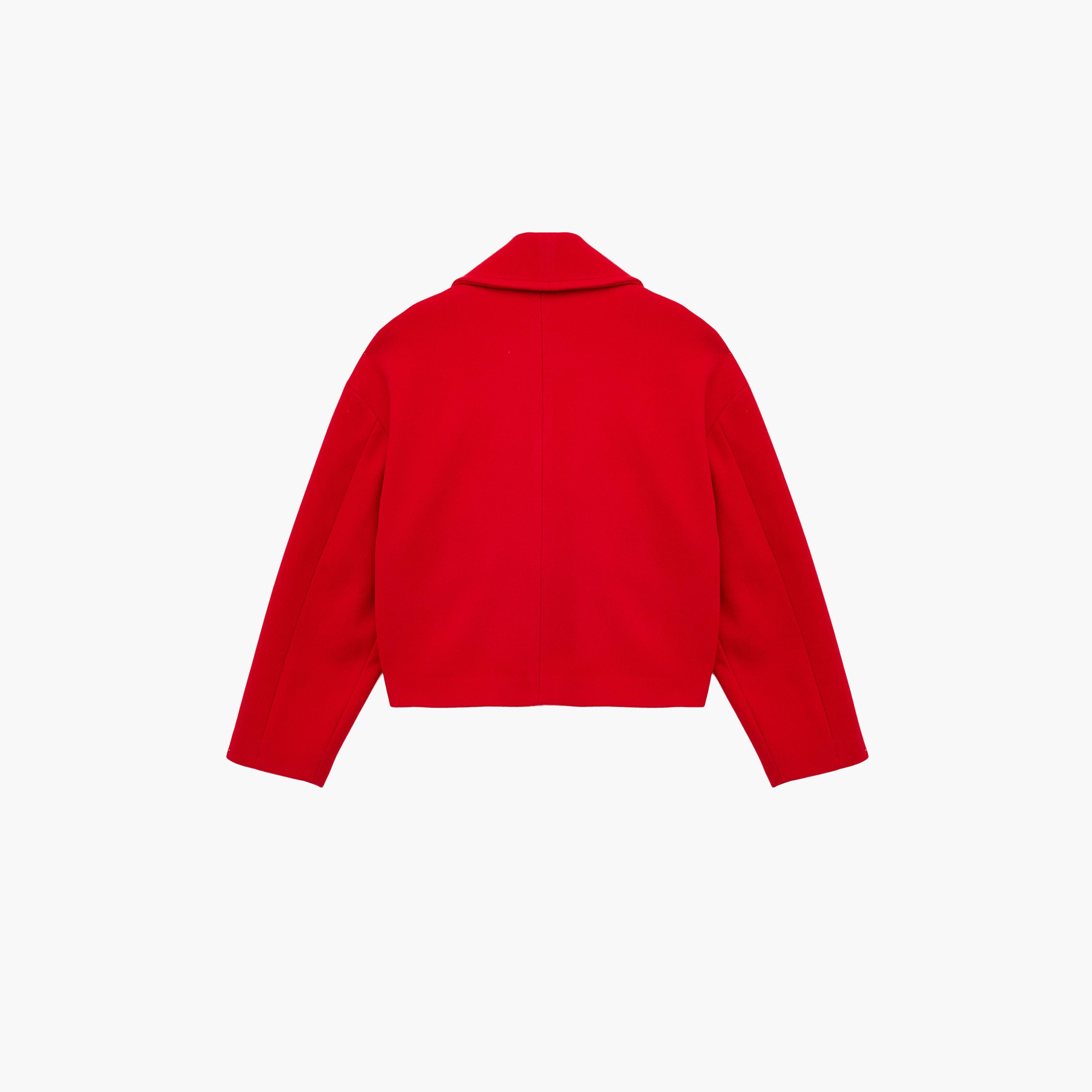 KOTON Red Lapel Collar Women's Double Breasted Blazer-women-clothing-coatsandjackets-blazers-image-5